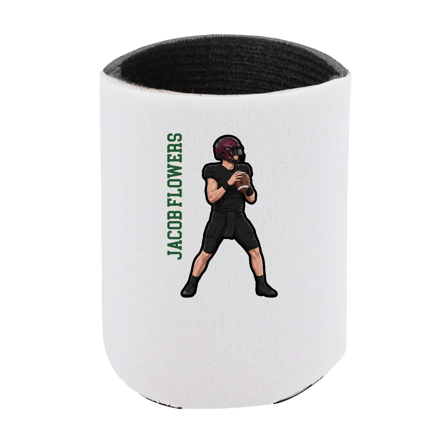 Can Holder — Name Vertical in White