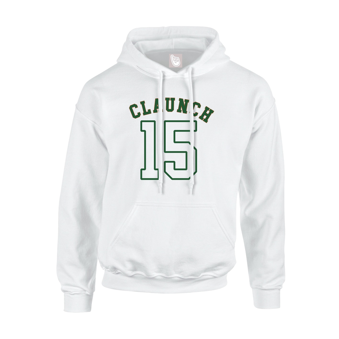 Youth Hoodie — Shirsey Arch in White