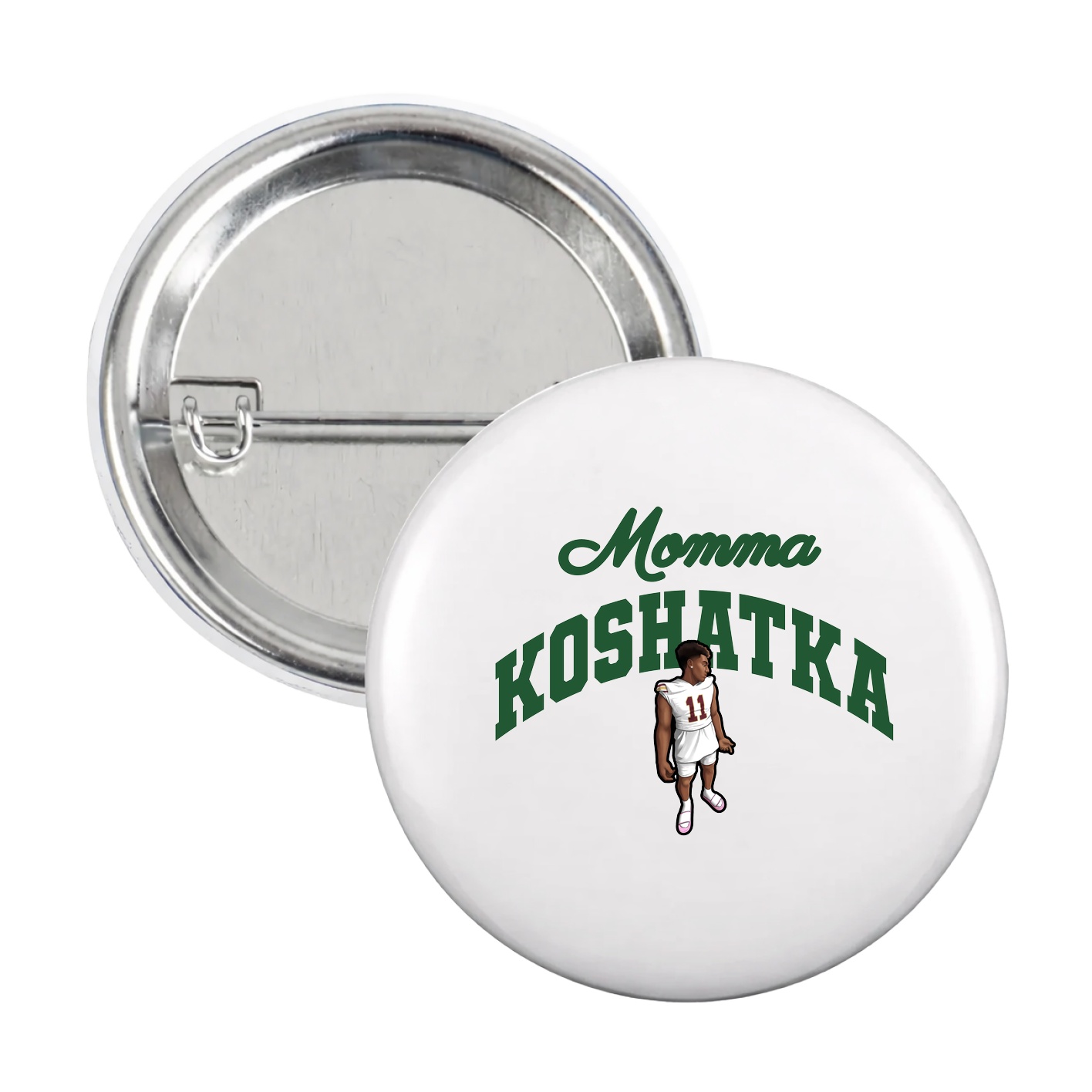 Game Day Button — Mothers Day Arch in White