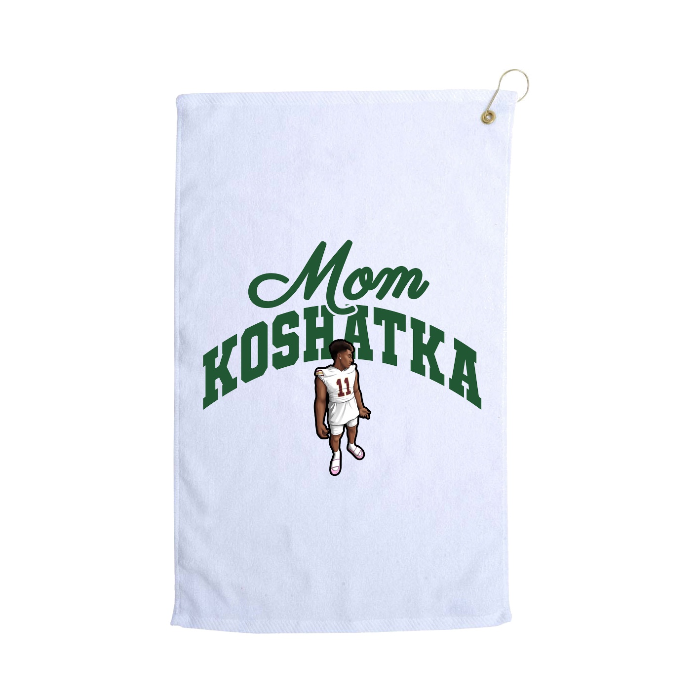 Golf Towel — Mothers Day Arch in White