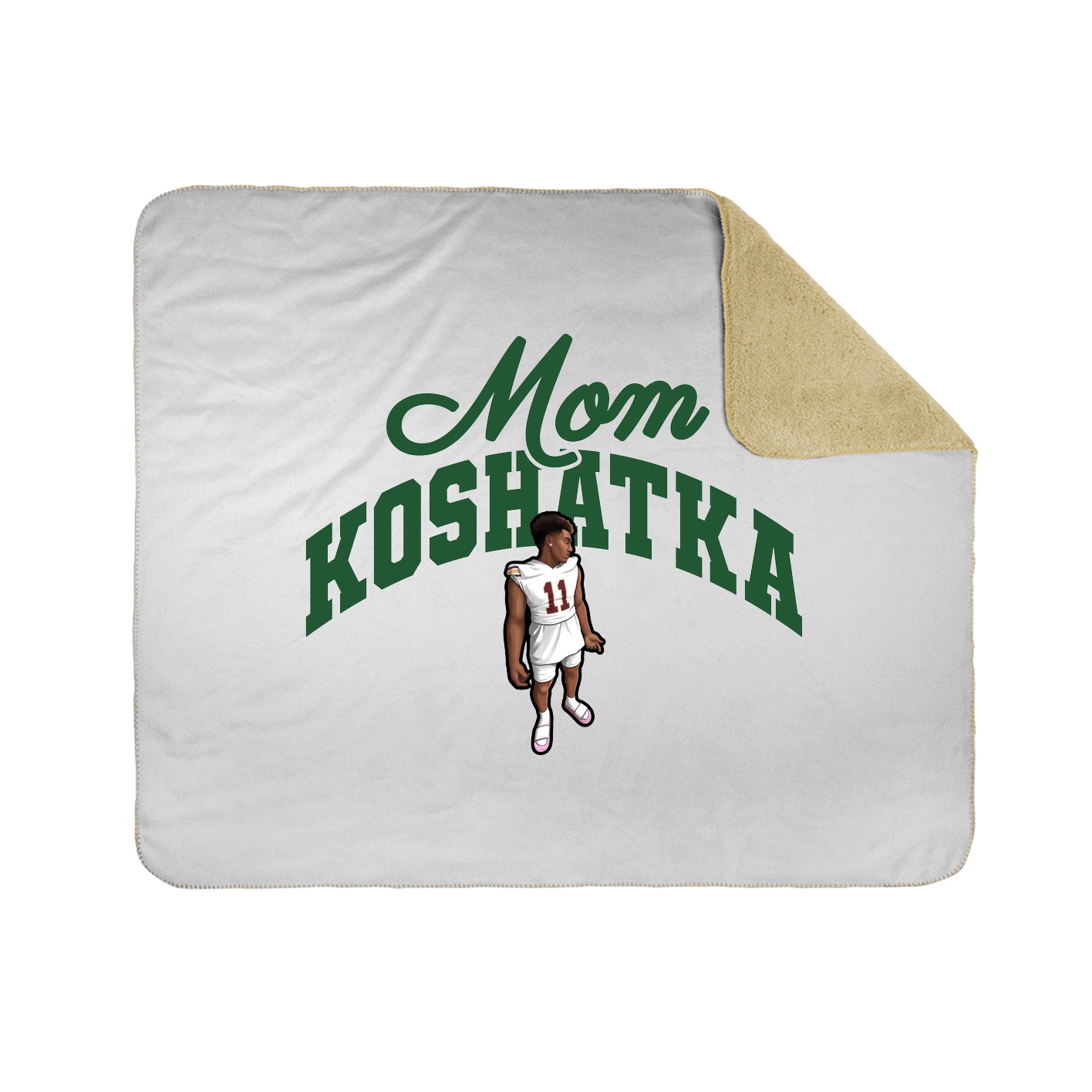 Throw Blanket — Mothers Day Arch in White