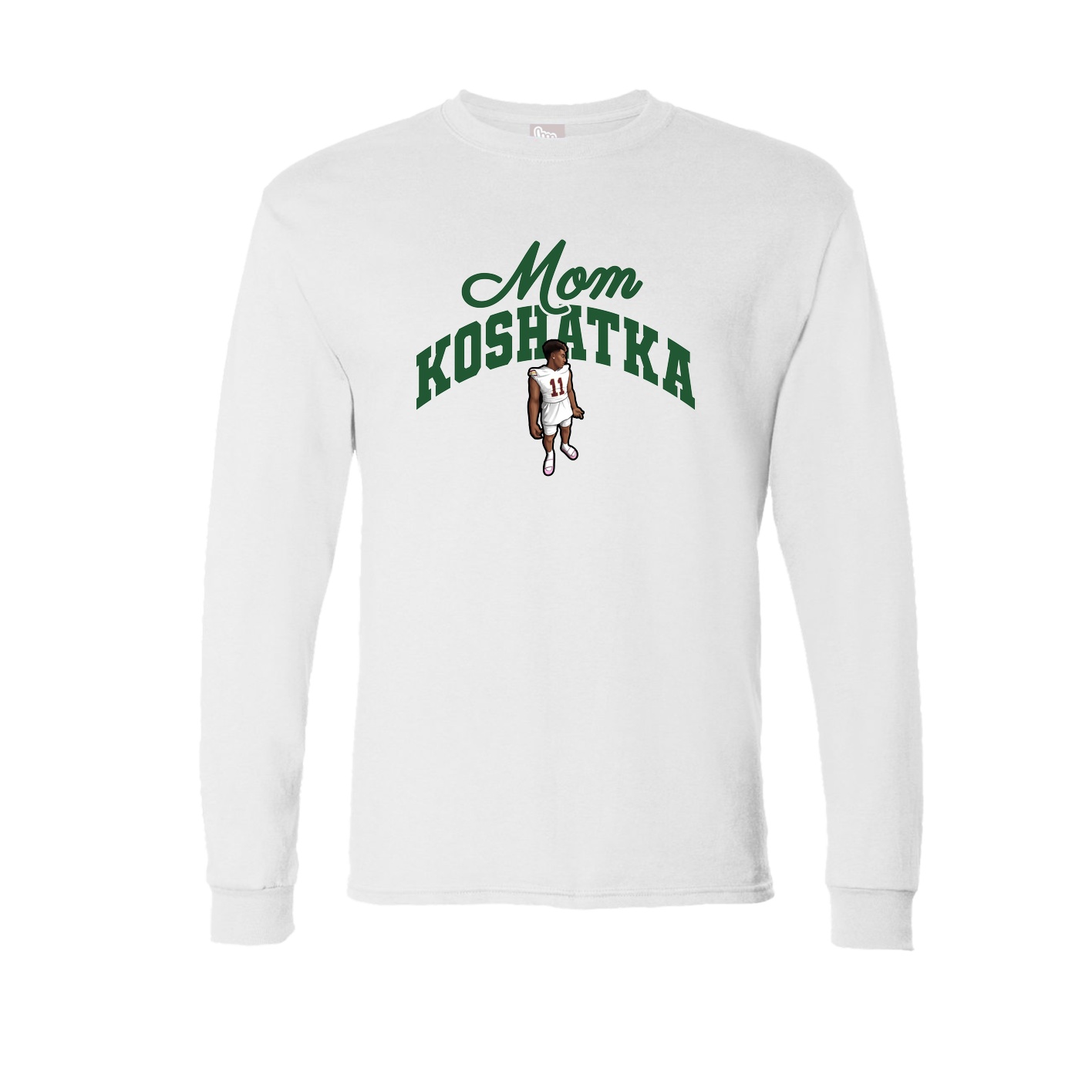 Long Sleeve Tee — Mothers Day Arch in White