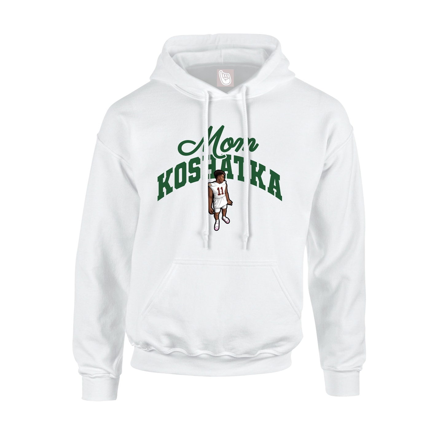 Youth Hoodie — Mothers Day Arch in White