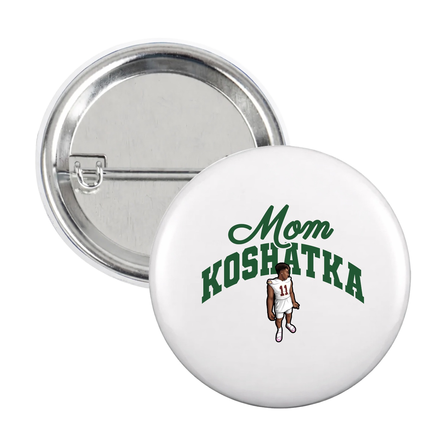 Game Day Button — Mothers Day Arch in White