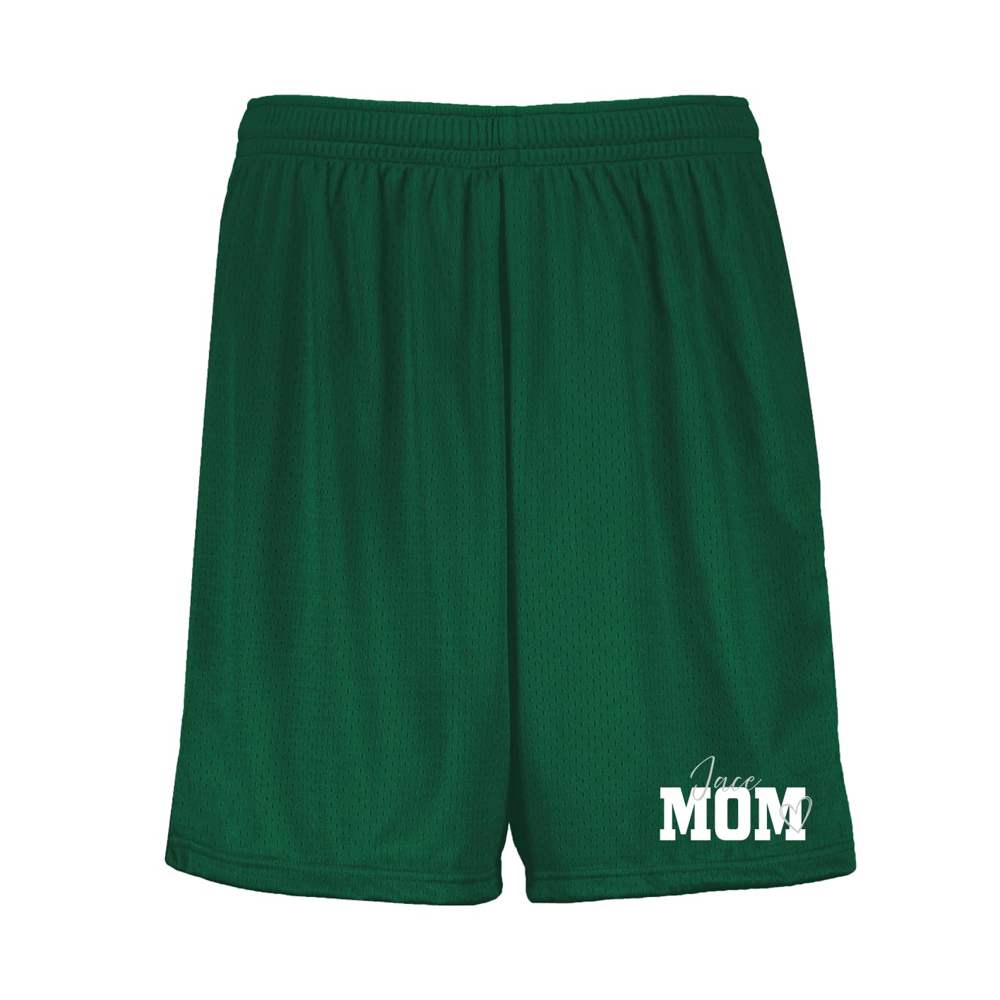 Shorts — Mothers Day Script in Green