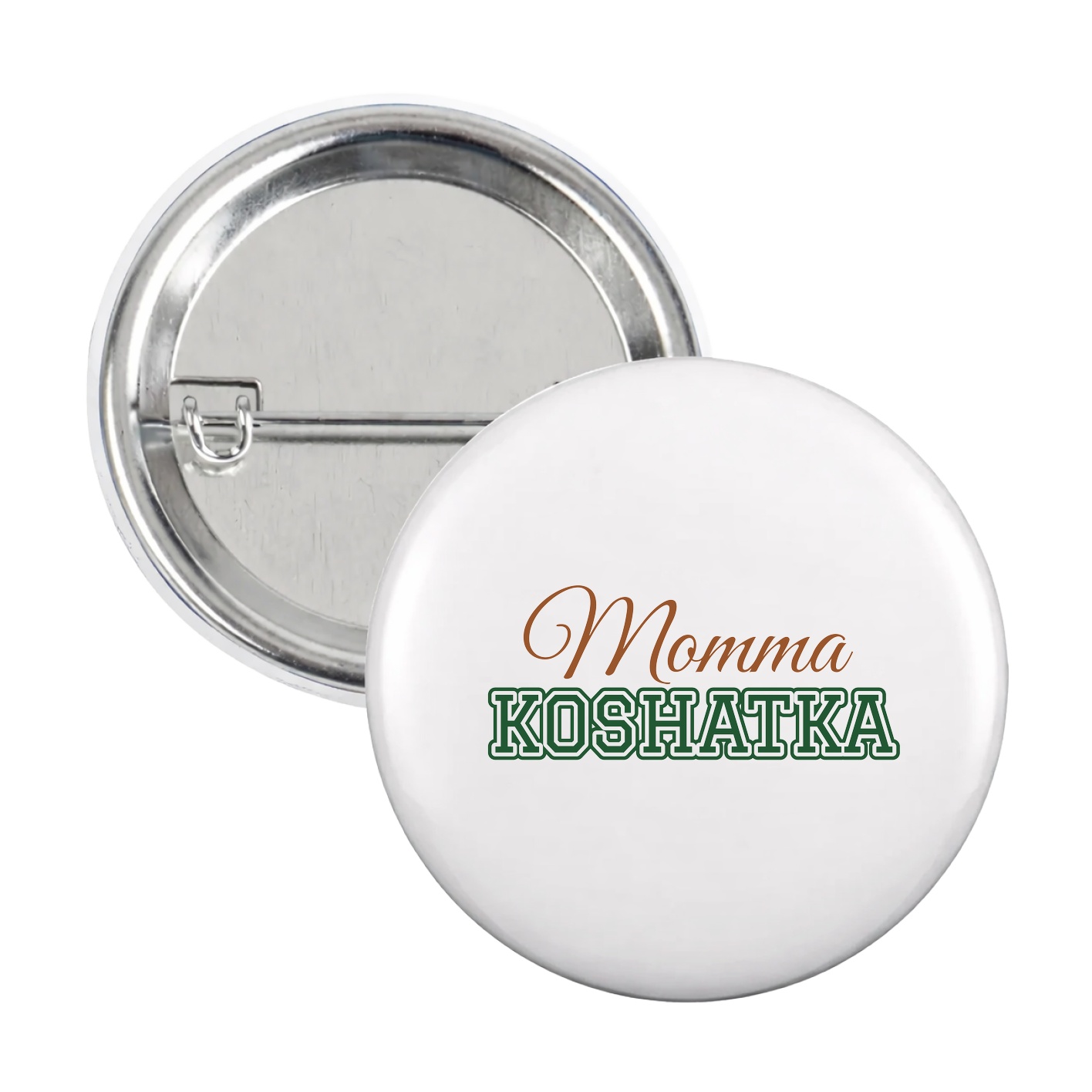 Game Day Button — Mothers Day Block in White