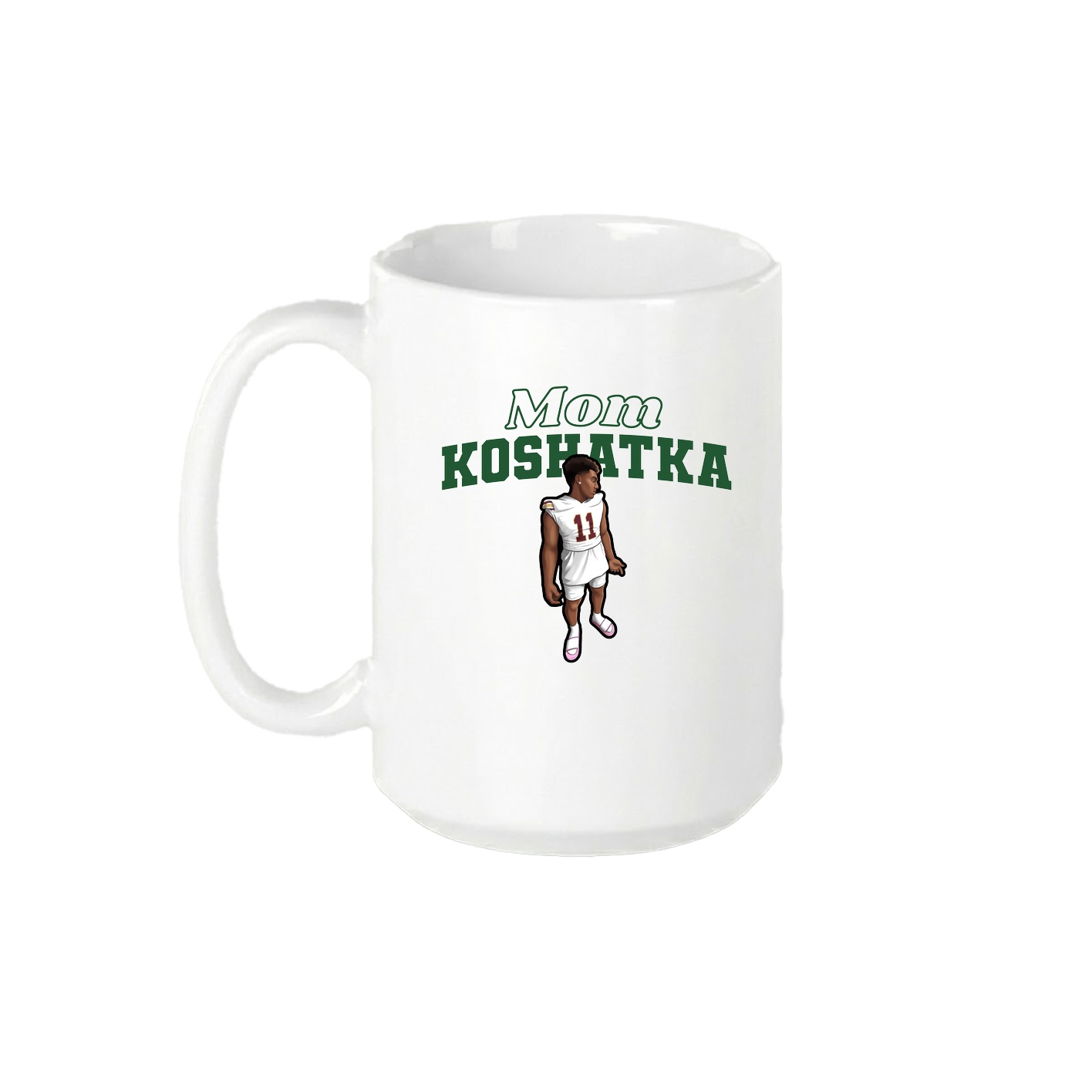 15oz Coffee Mug — Mothers Day Block in White