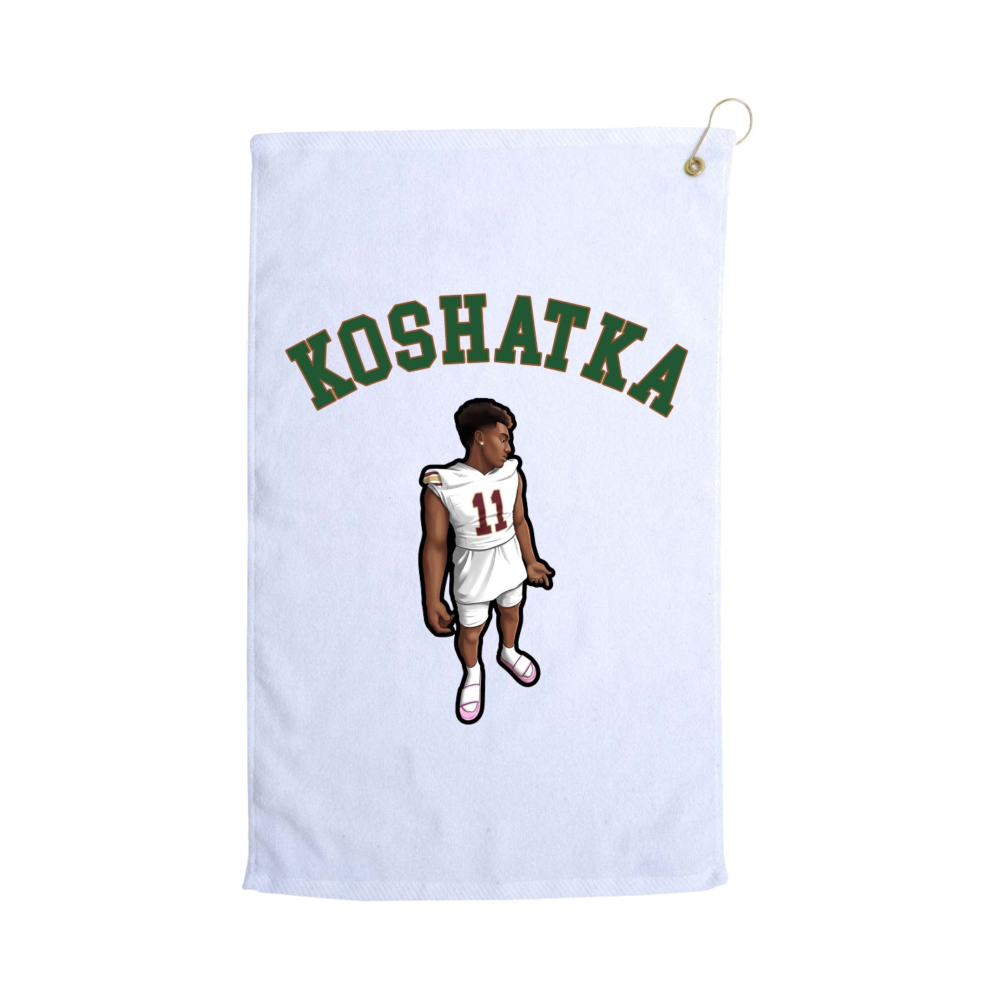 Golf Towel — Shirsey Arch in White