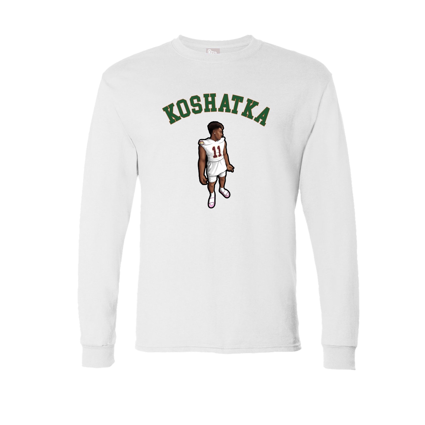 Long Sleeve Tee — Shirsey Arch in White