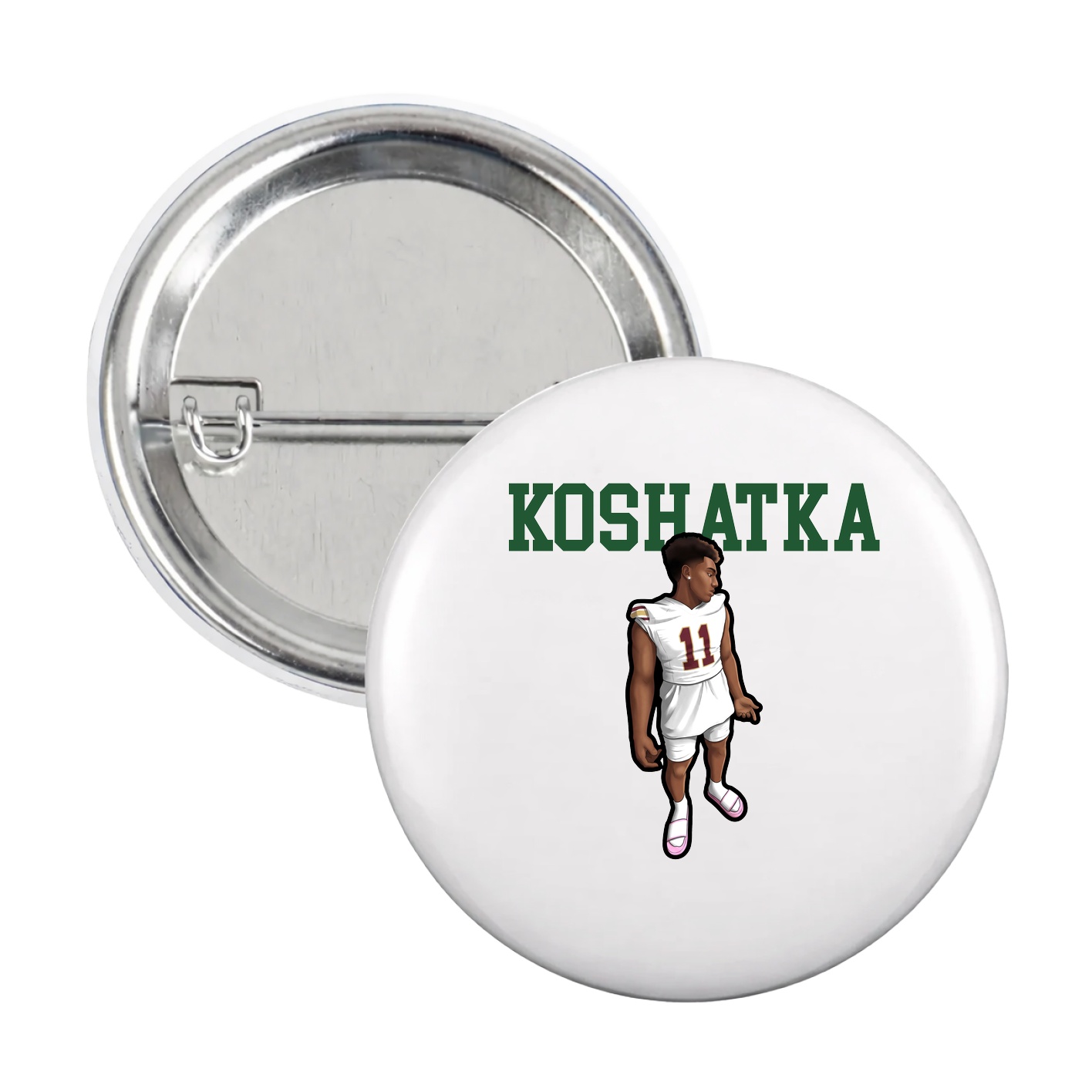 Game Day Button — Shirsey in White