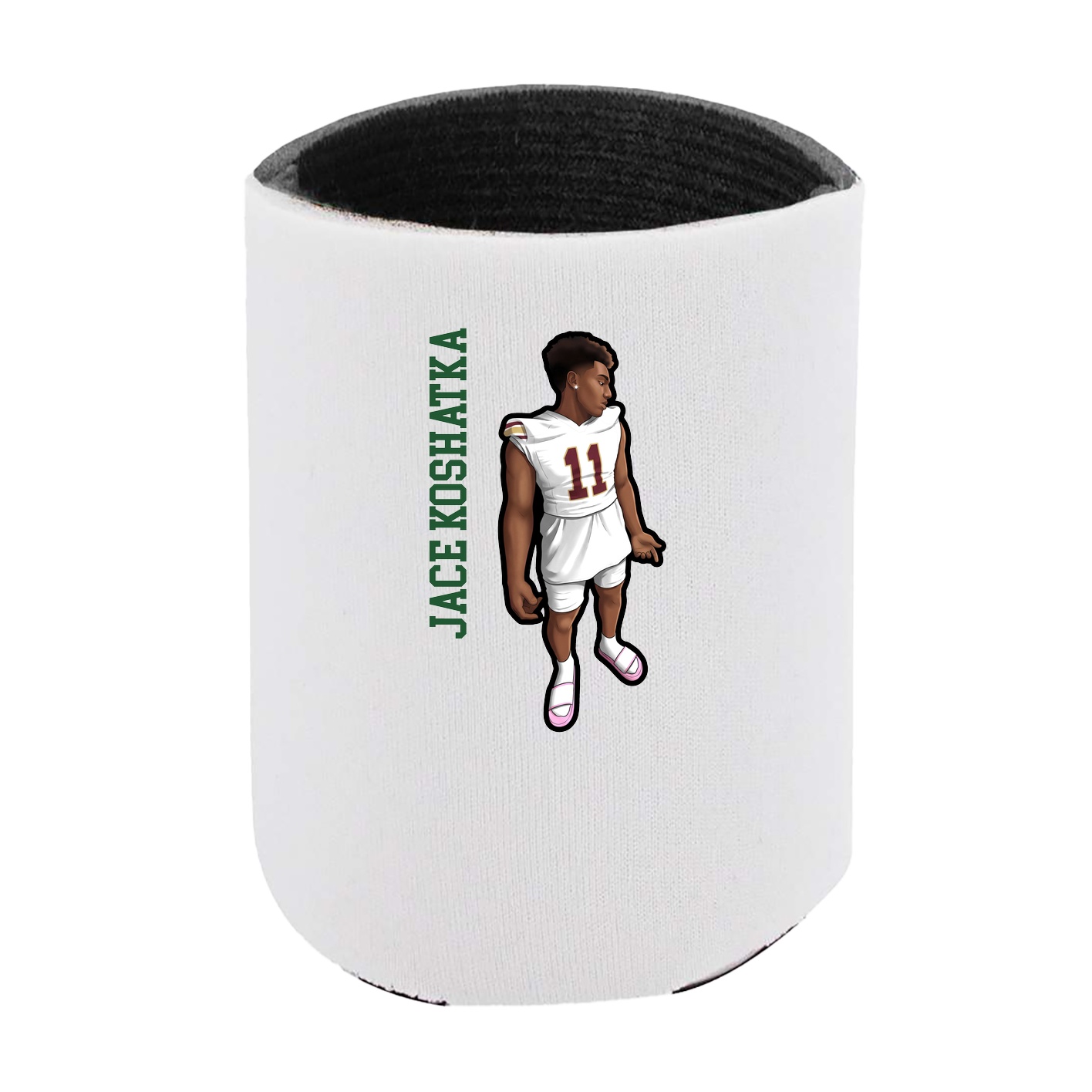 Can Holder — Name Vertical in White