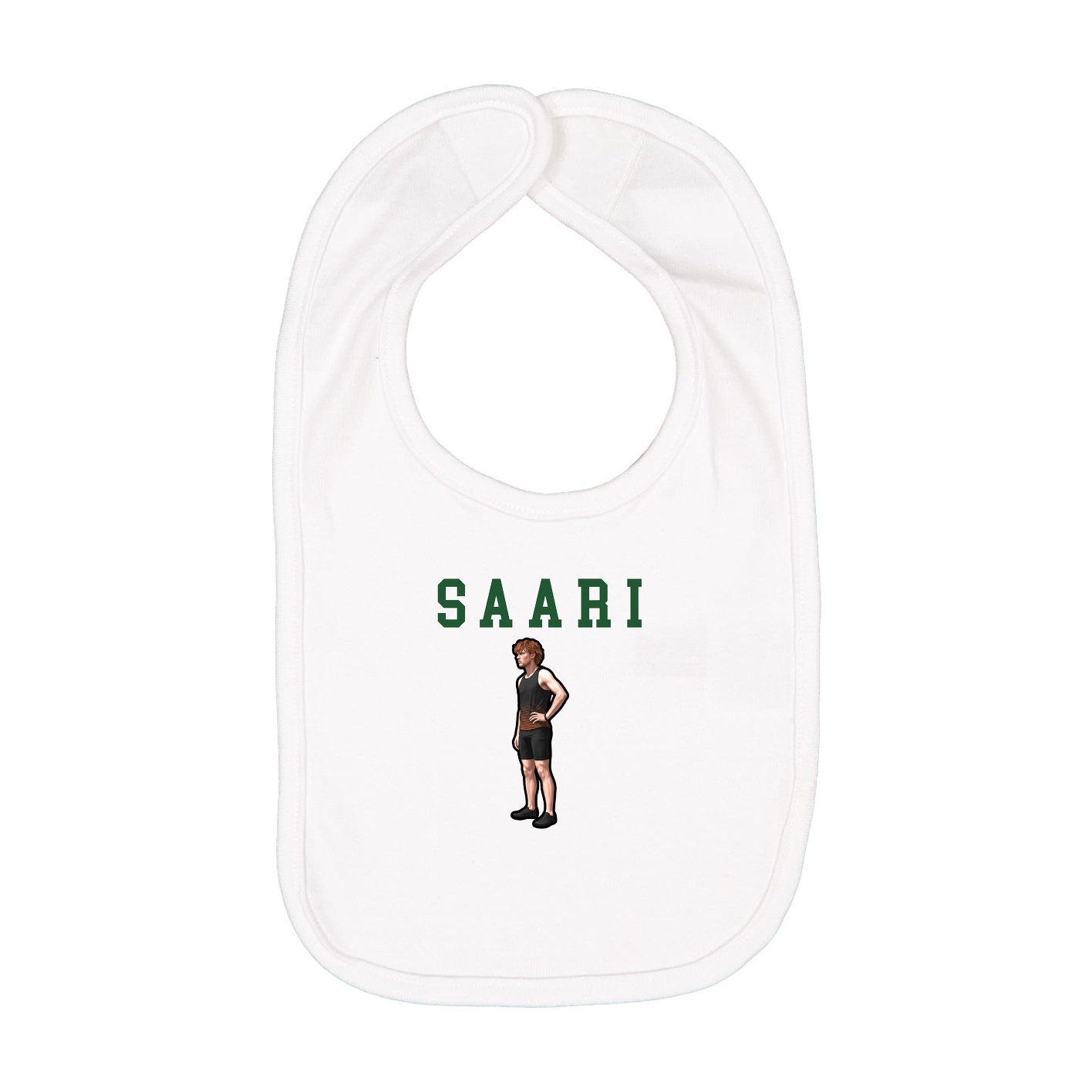 Infant Bib — Shirsey in White
