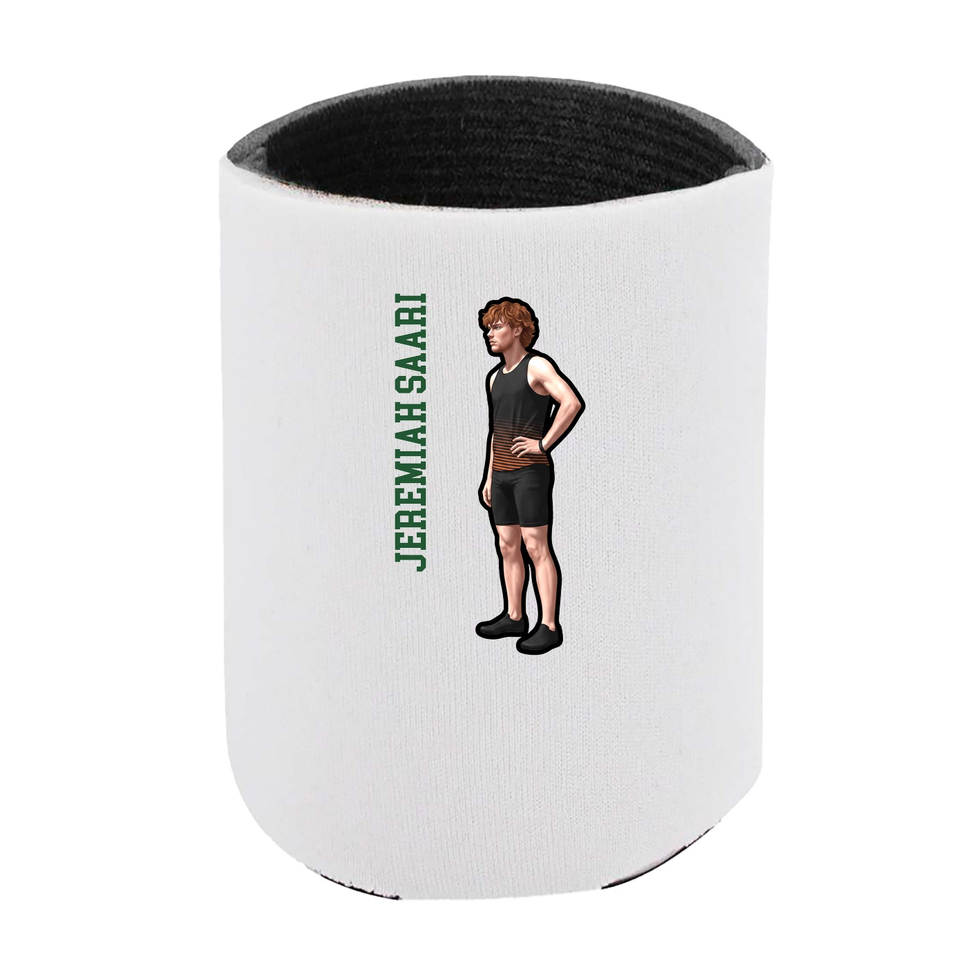 Can Holder — Name Vertical in White