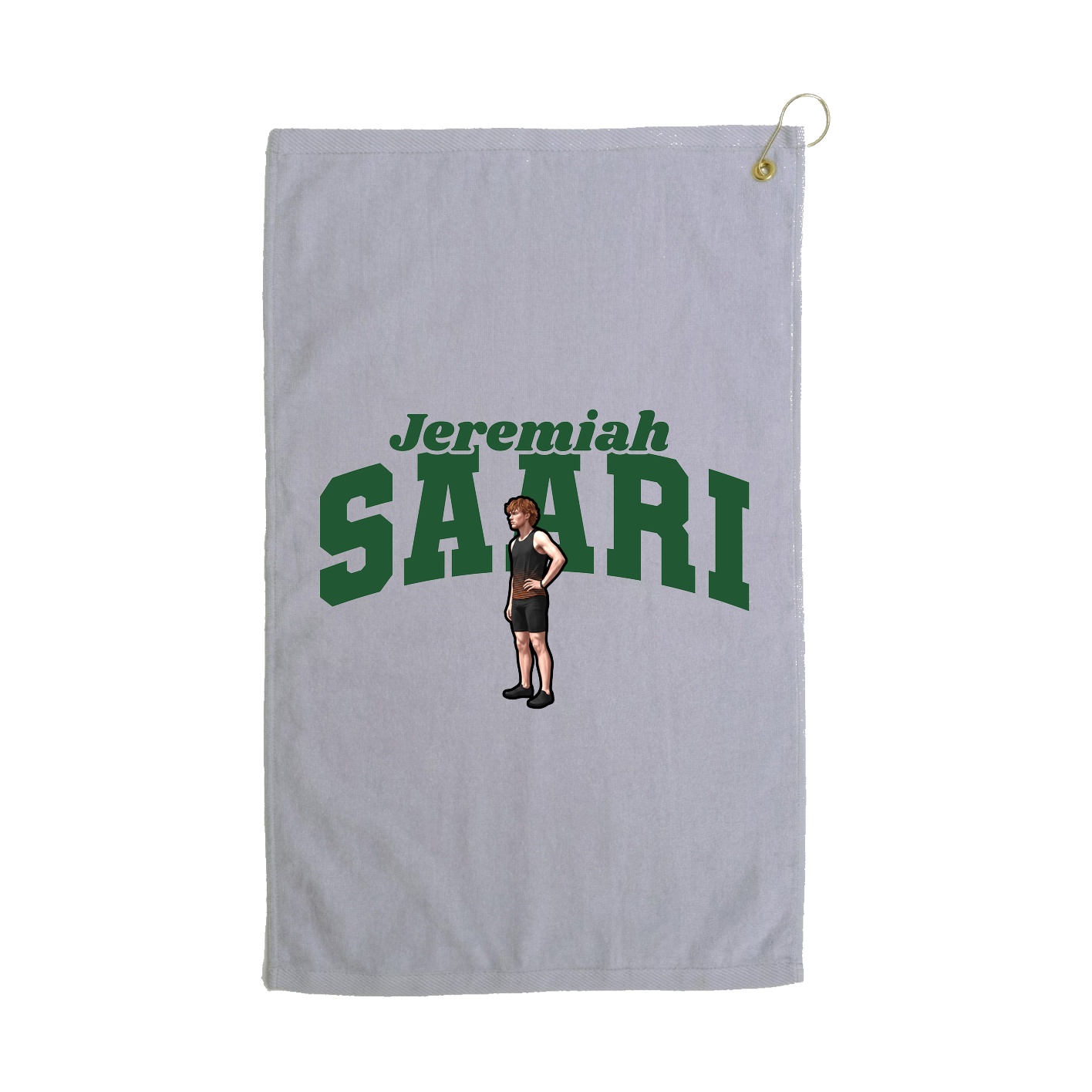 Golf Towel — Signature Arch in Grey