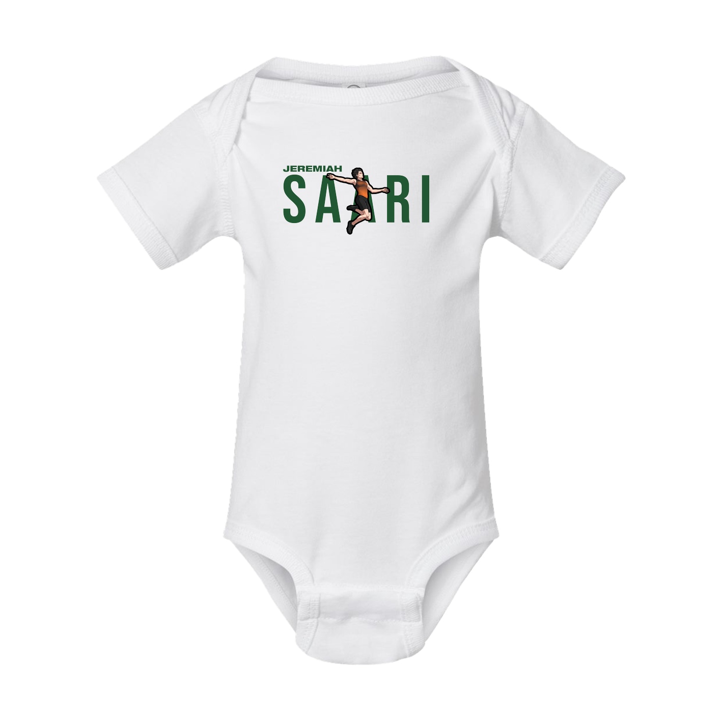 Baby Onesie — Player Name in White
