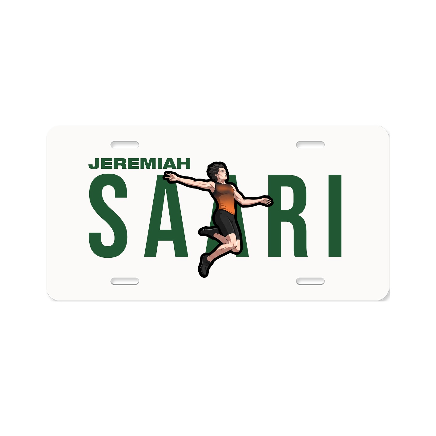 License Plate — Player Name in Classic