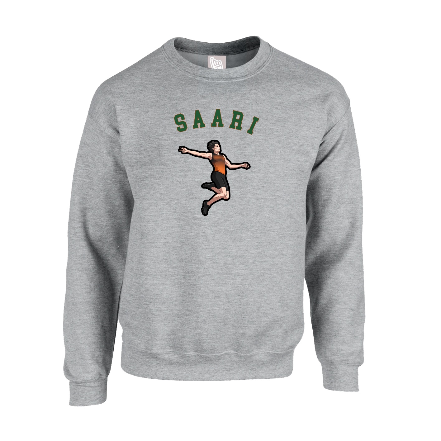 Fleece Crew — Shirsey Arch in Grey