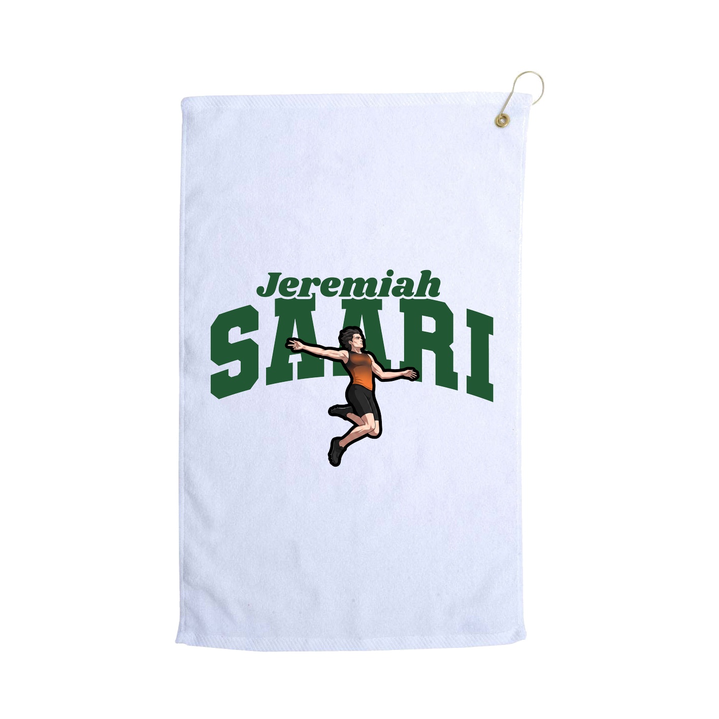 Golf Towel — Signature Arch in White