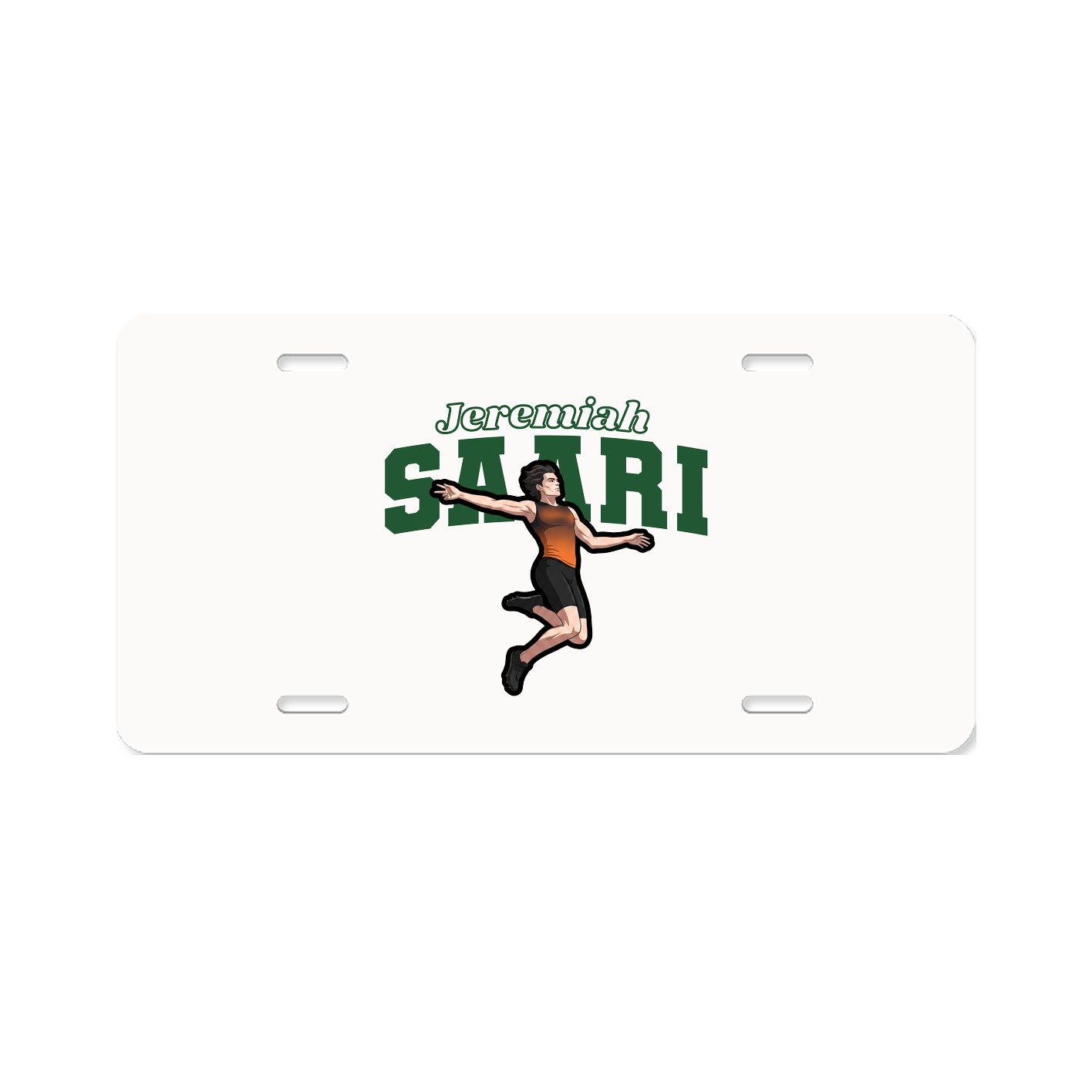 License Plate — Name Arch in Classic