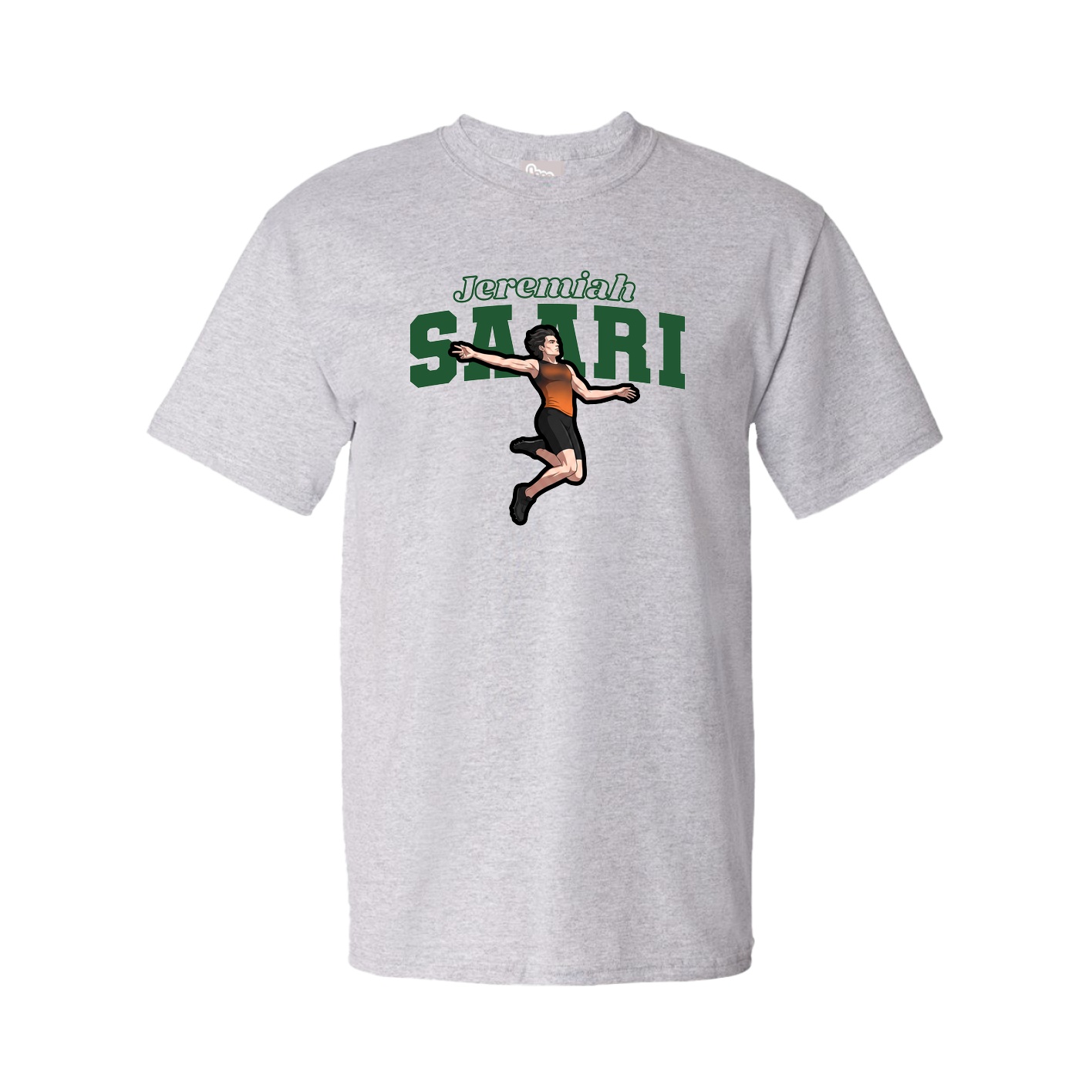 Tee — Name Arch in Grey