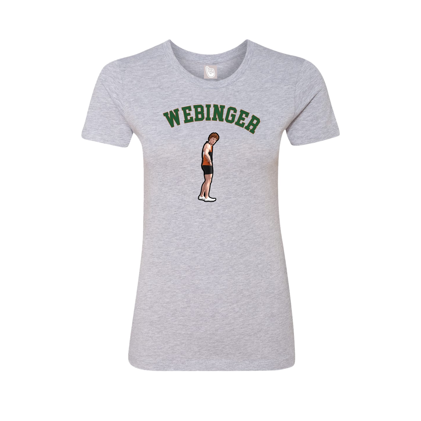 Fitted Women's Tee — Shirsey Arch in Grey
