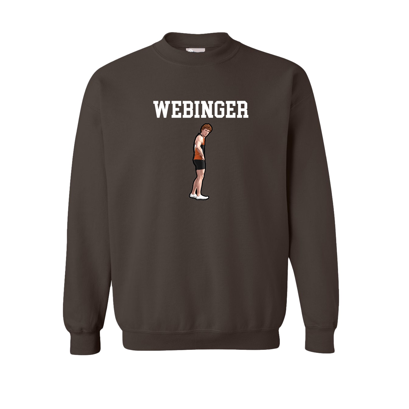 Fleece Crew — Shirsey in Brown