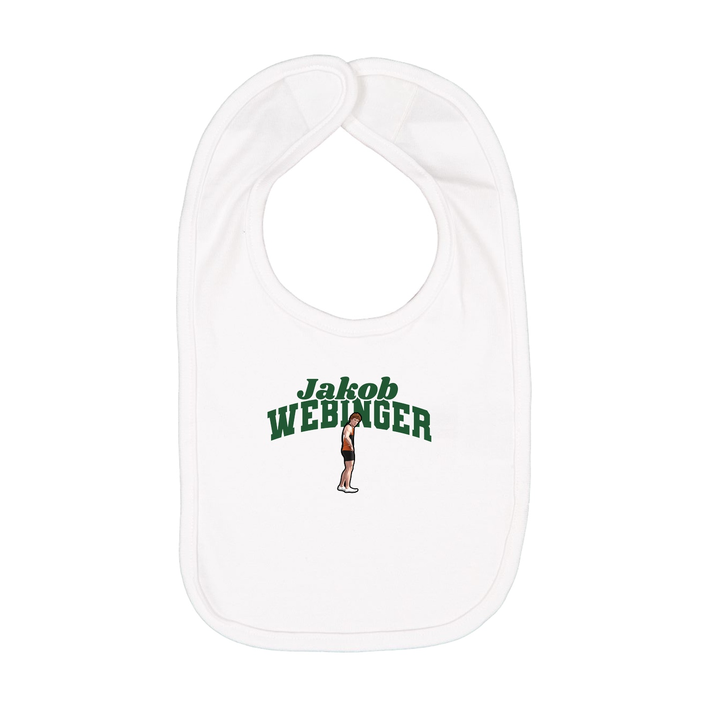 Infant Bib — Signature Arch in White