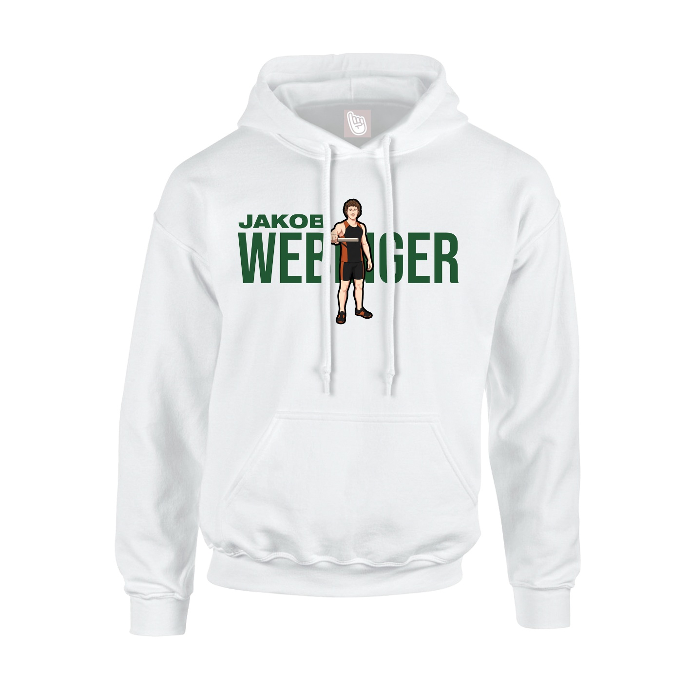 Youth Hoodie — Player Name in White