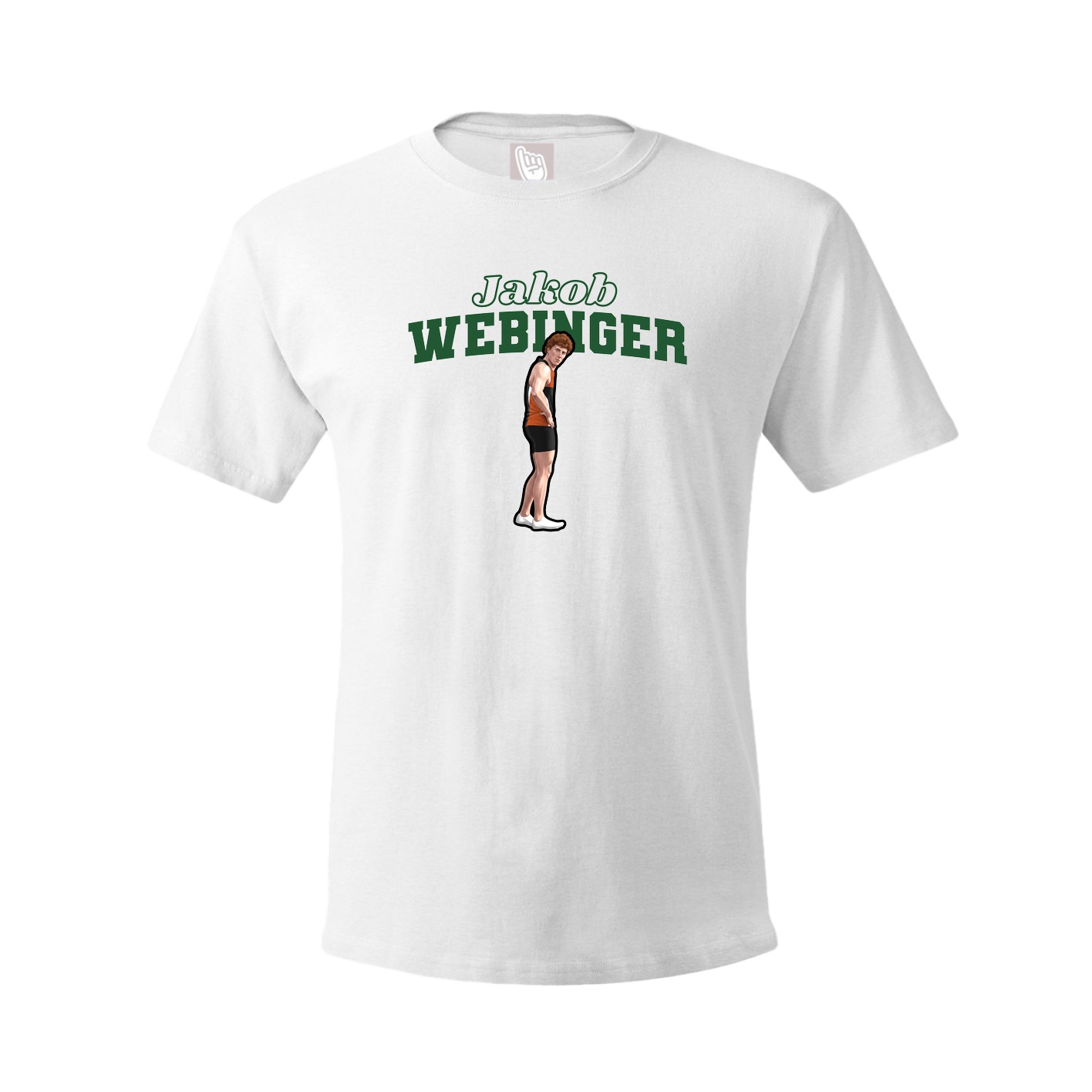 Youth Tee — Name Arch in White
