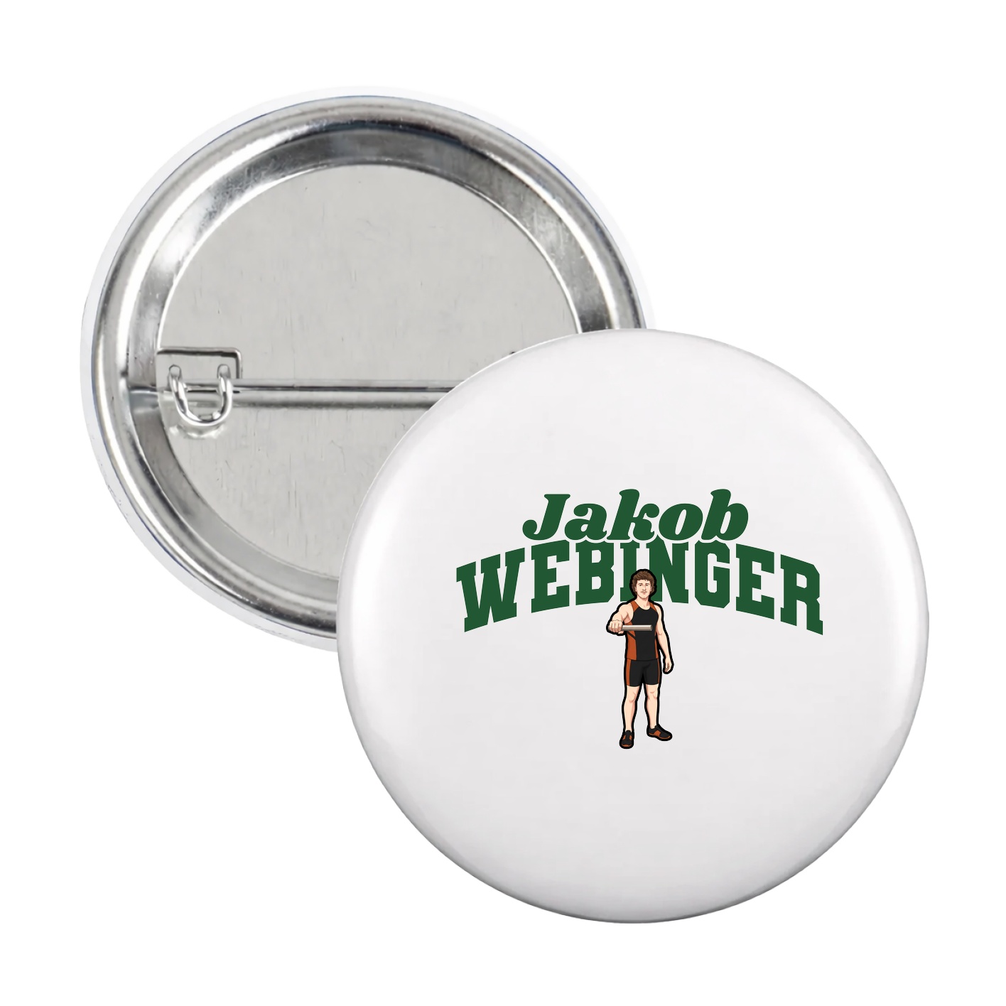 Game Day Button — Signature Arch in White