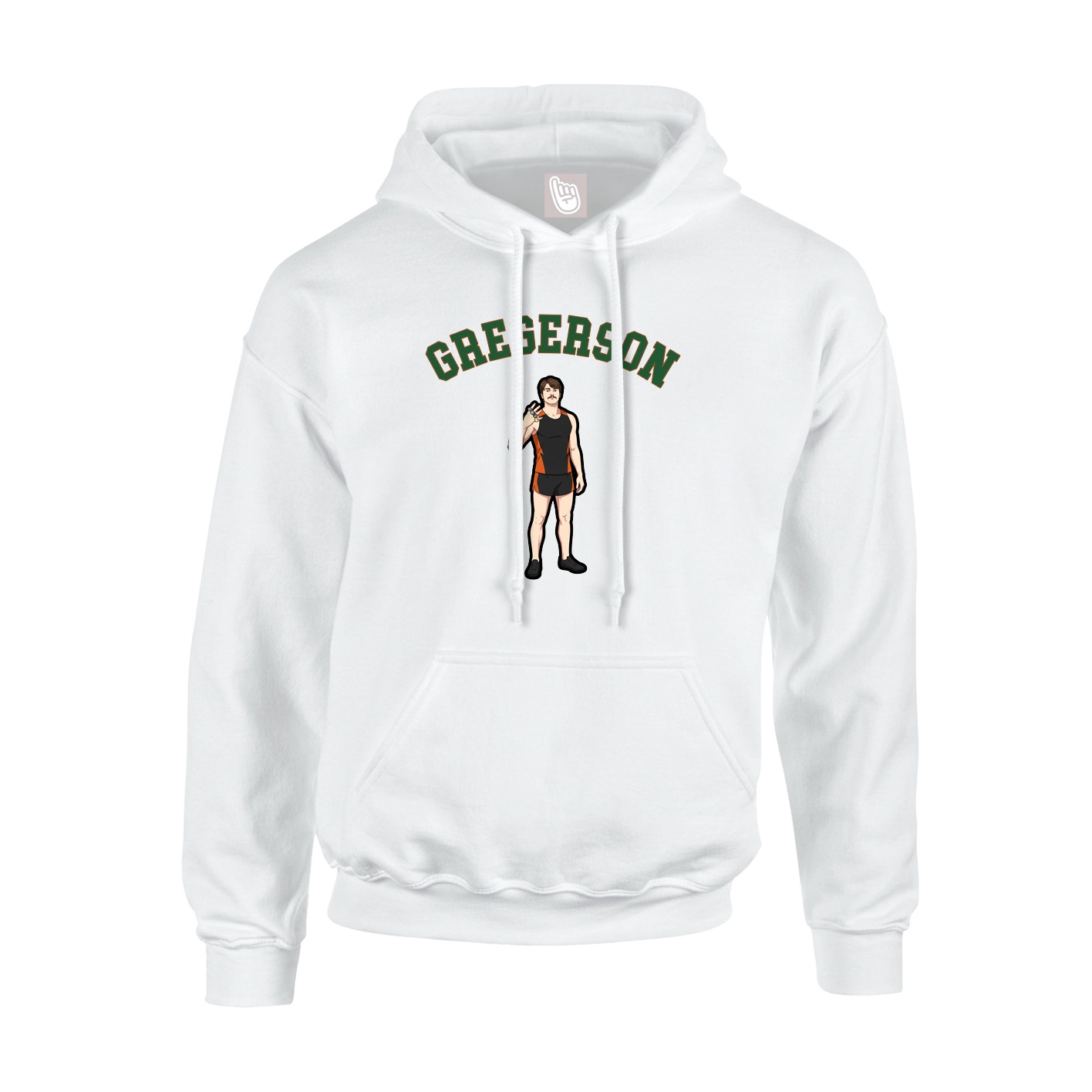 Youth Hoodie — Shirsey Arch in White