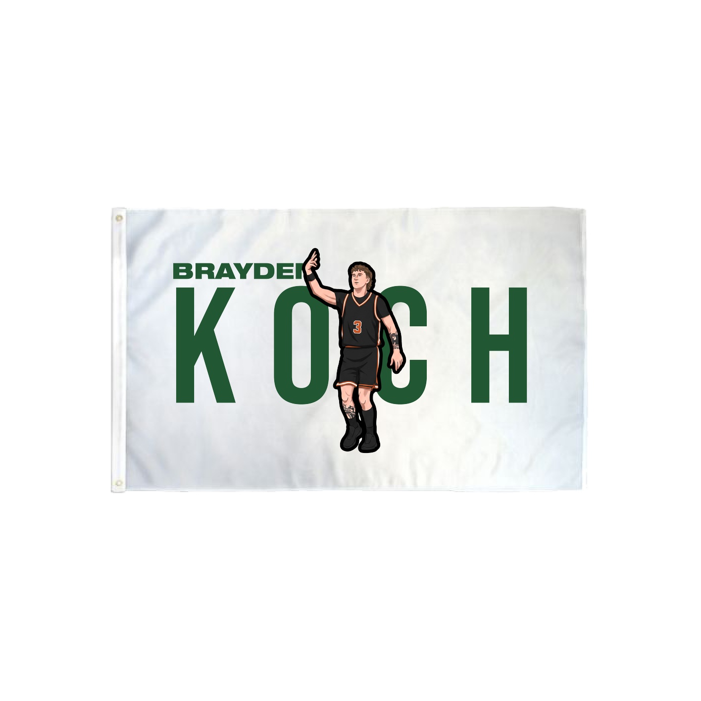 3x5 Flag — Player Name in Classic