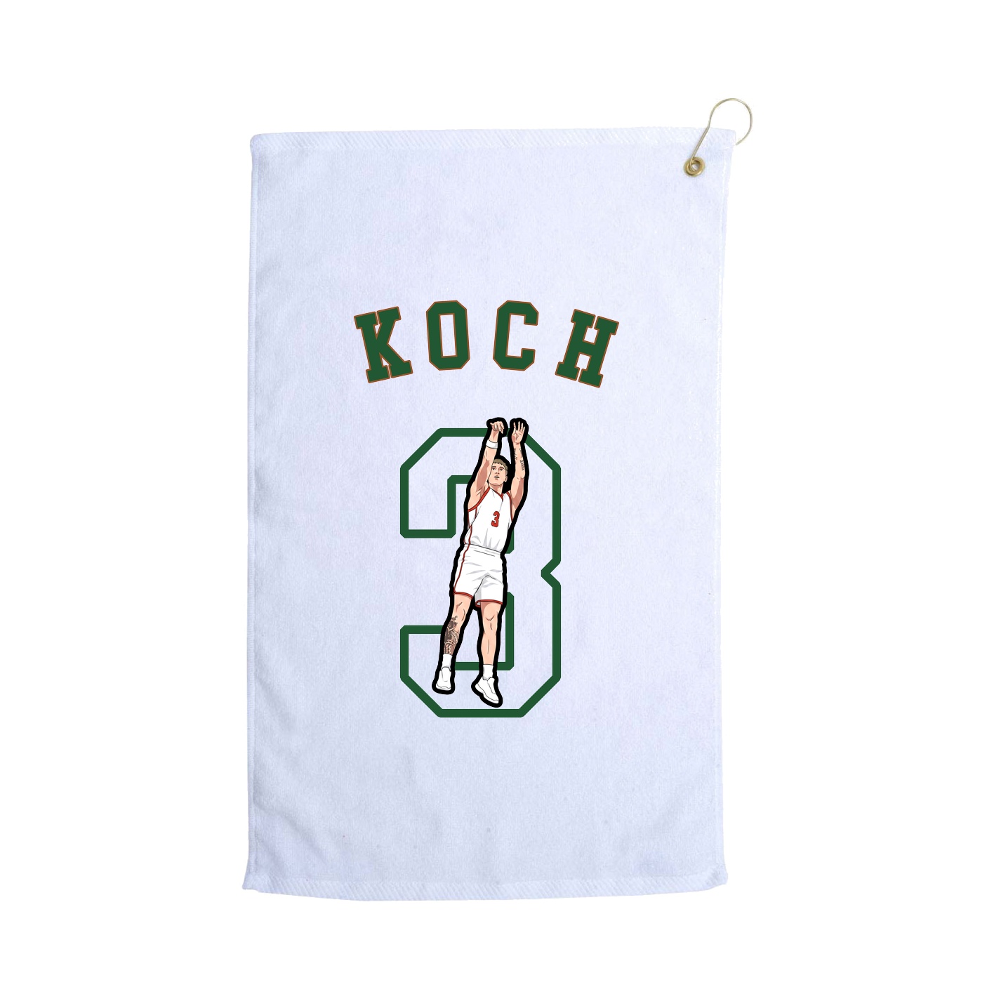 Golf Towel — Shirsey Arch in White