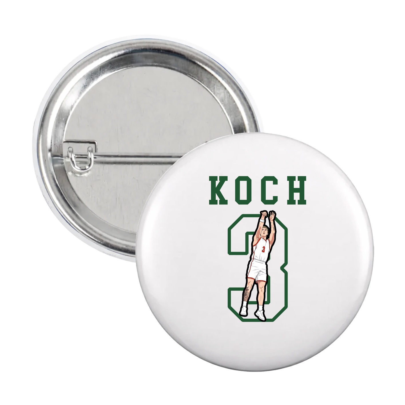 Game Day Button — Shirsey in White