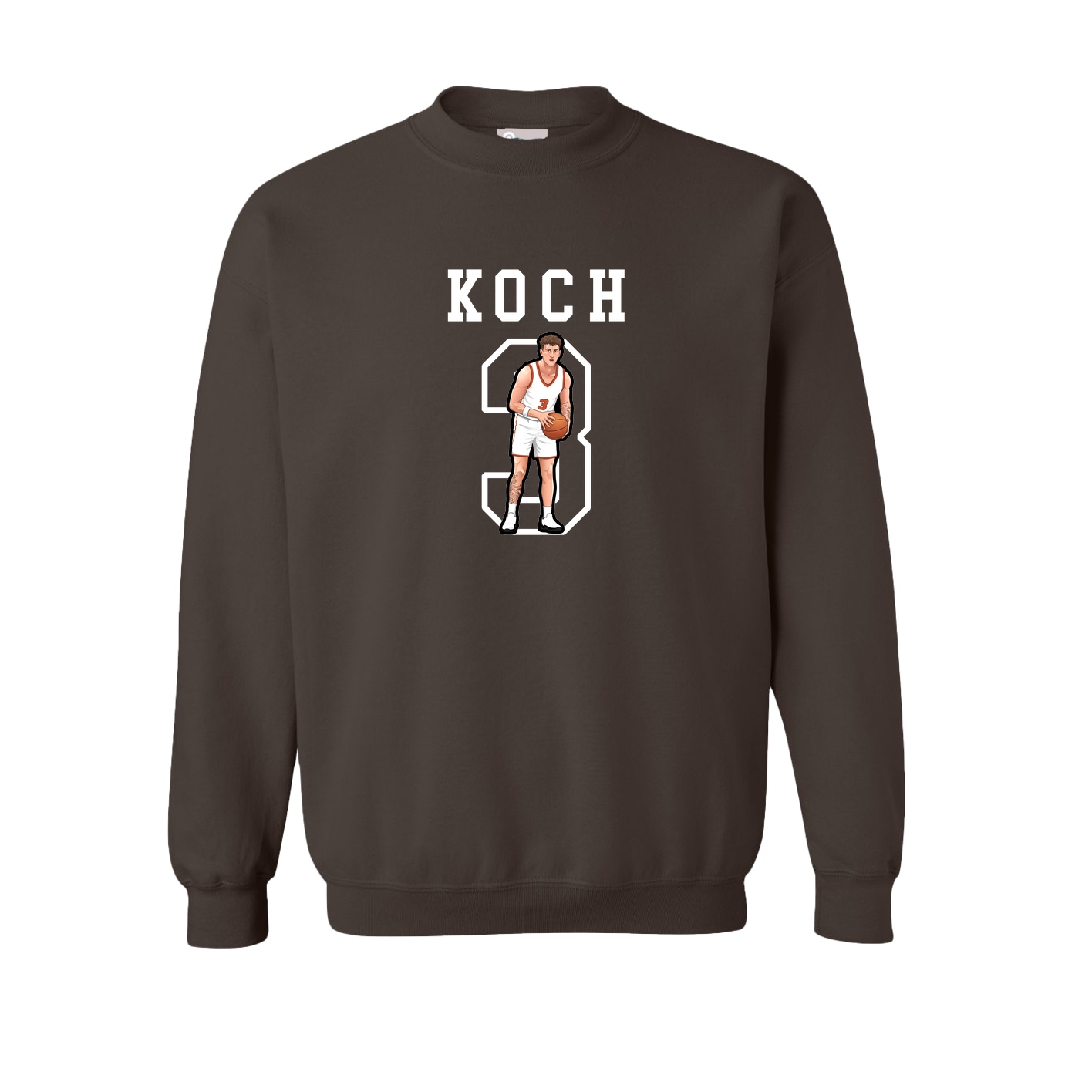 Fleece Crew — Shirsey in Brown