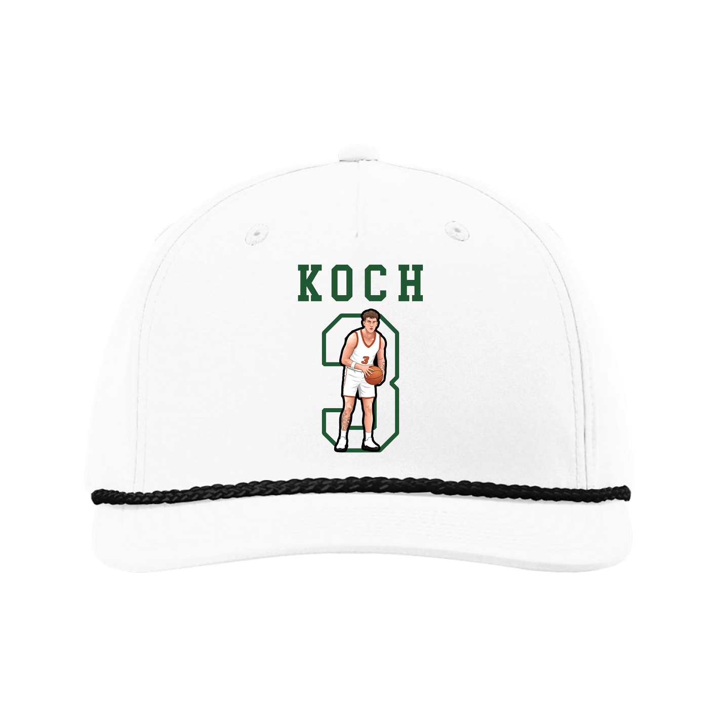 Five-Panel Classic Rope Cap — Shirsey in White