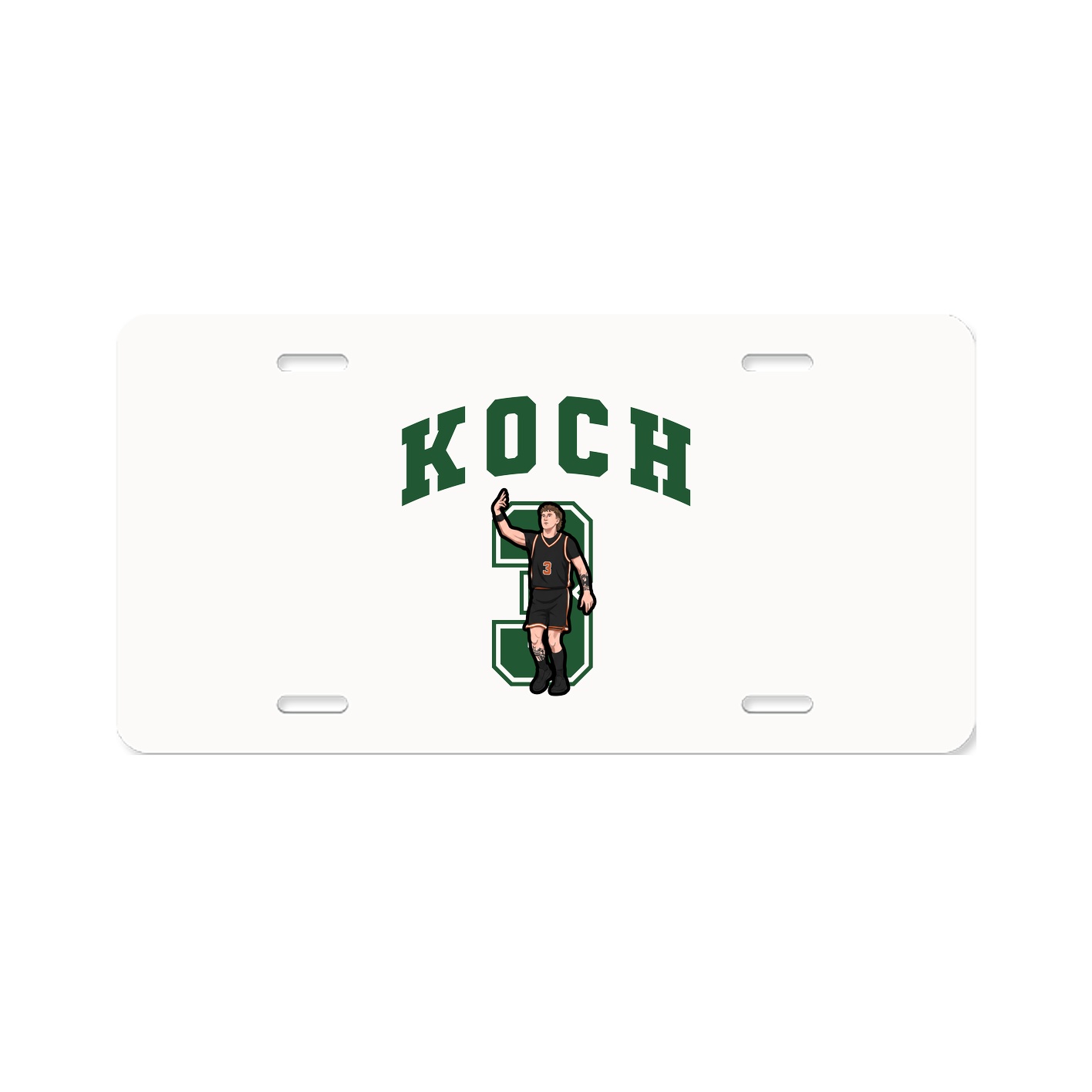 License Plate — Number in Classic