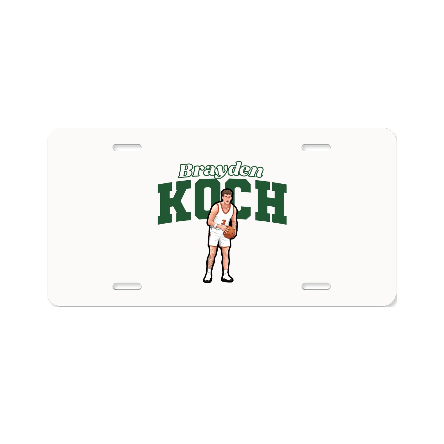 License Plate — Name Arch in Classic