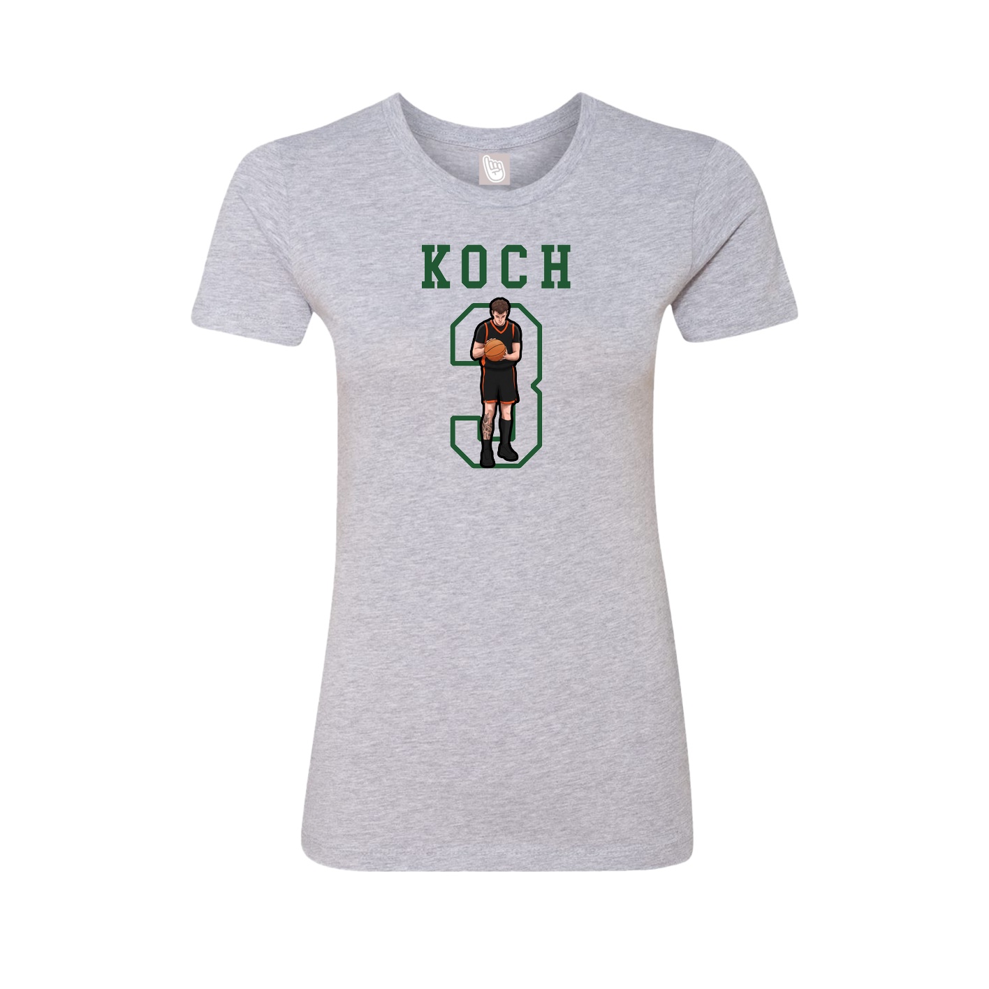 Fitted Women's Tee — Shirsey in Grey
