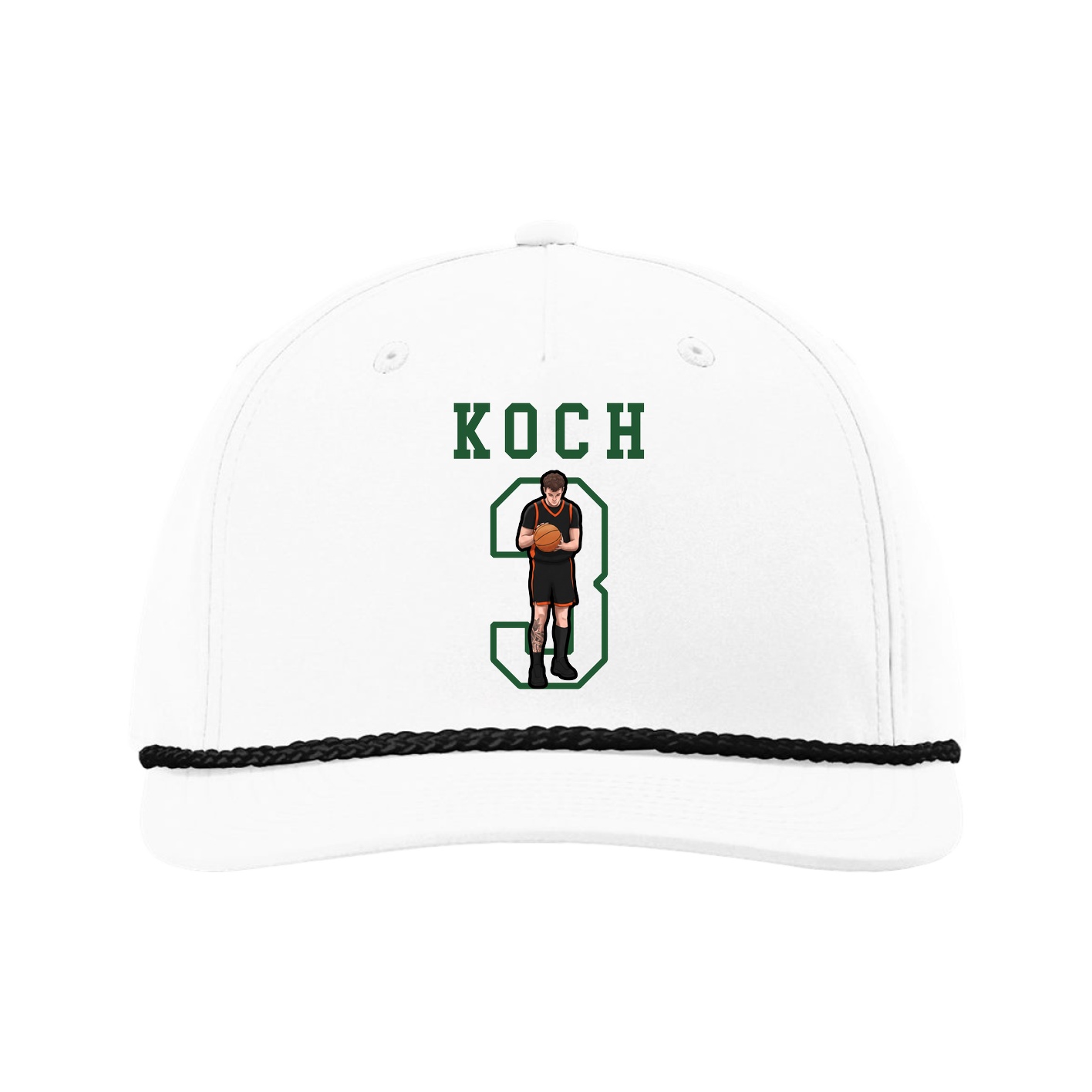 Five-Panel Classic Rope Cap — Shirsey in White