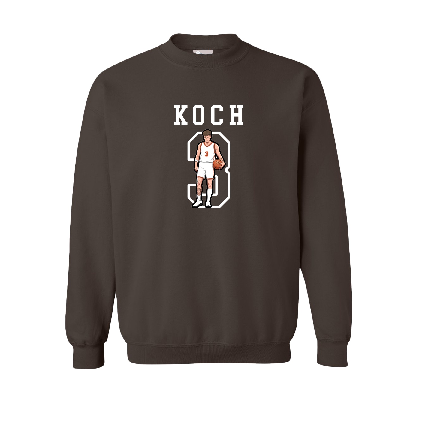 Fleece Crew — Shirsey in Brown