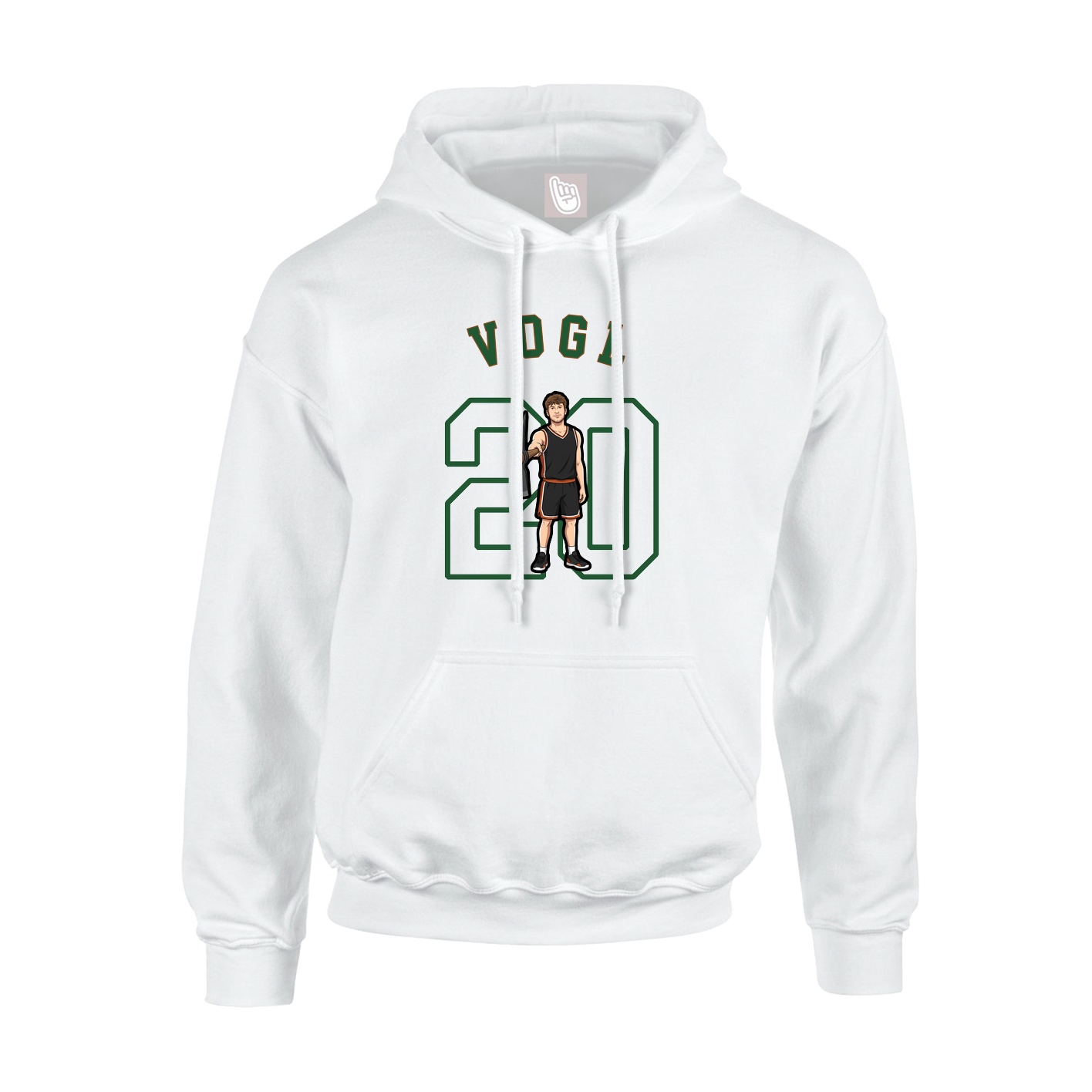 Youth Hoodie — Shirsey Arch in White