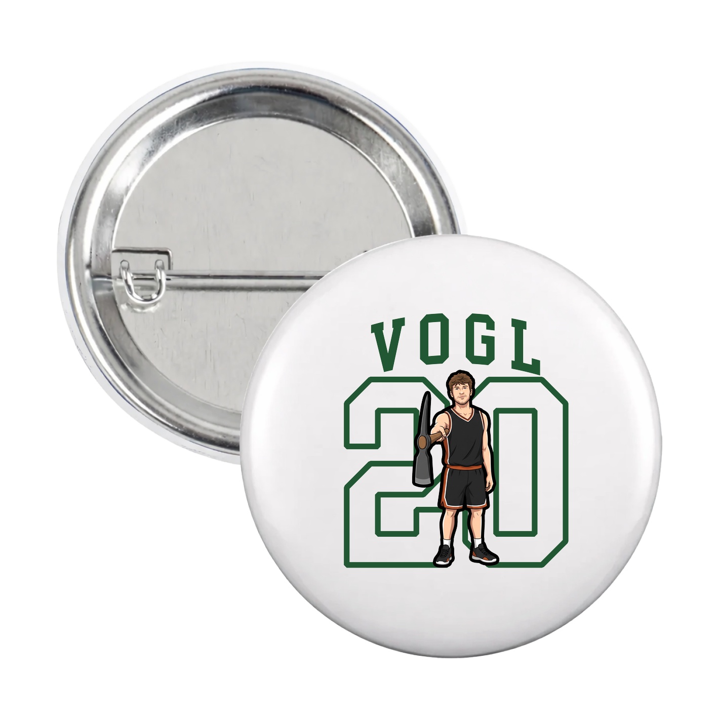 Game Day Button — Shirsey in White