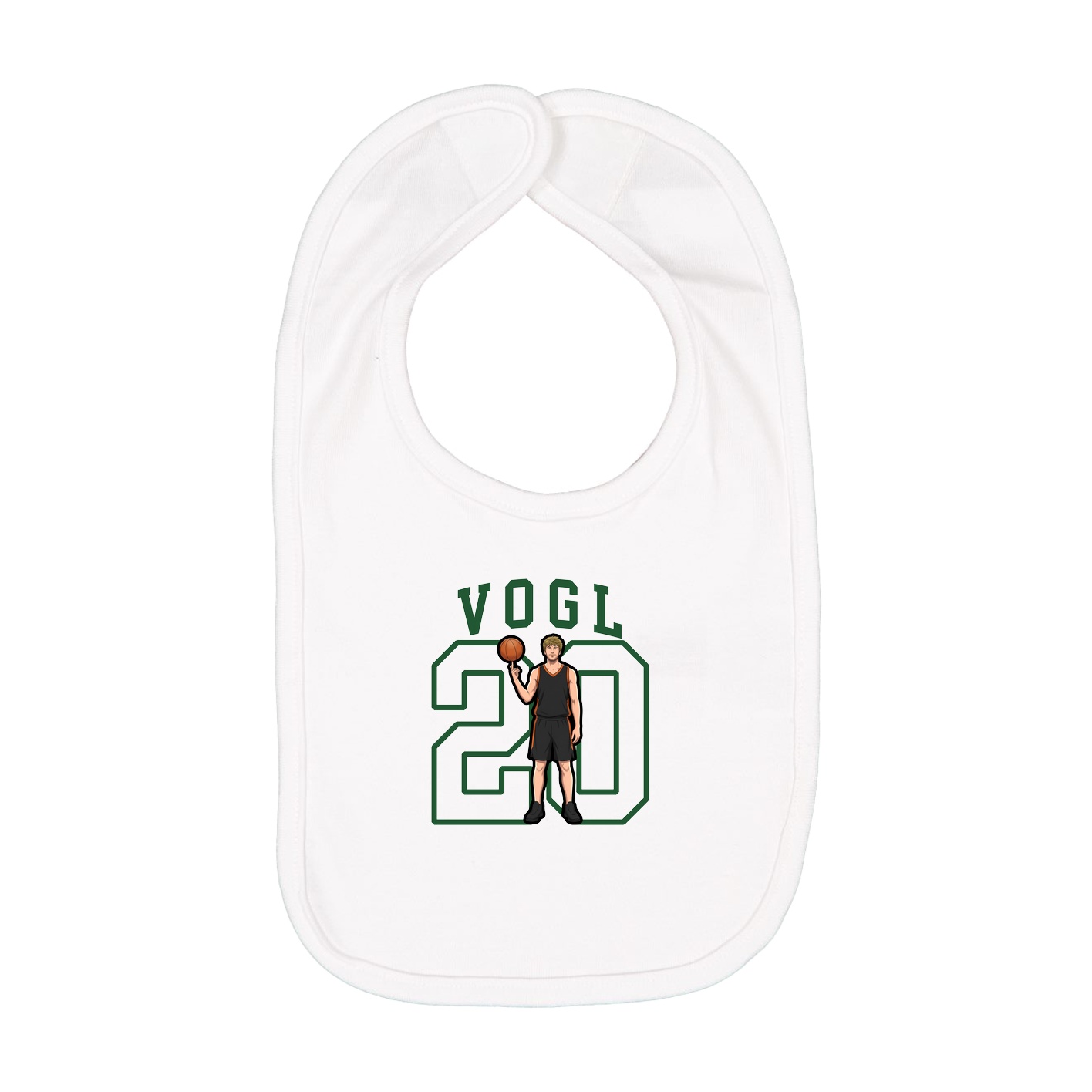 Infant Bib — Shirsey in White