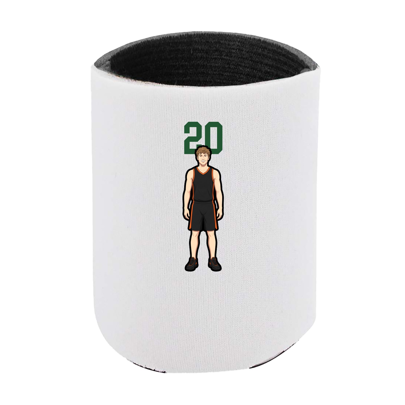 Can Holder — Number Top in White
