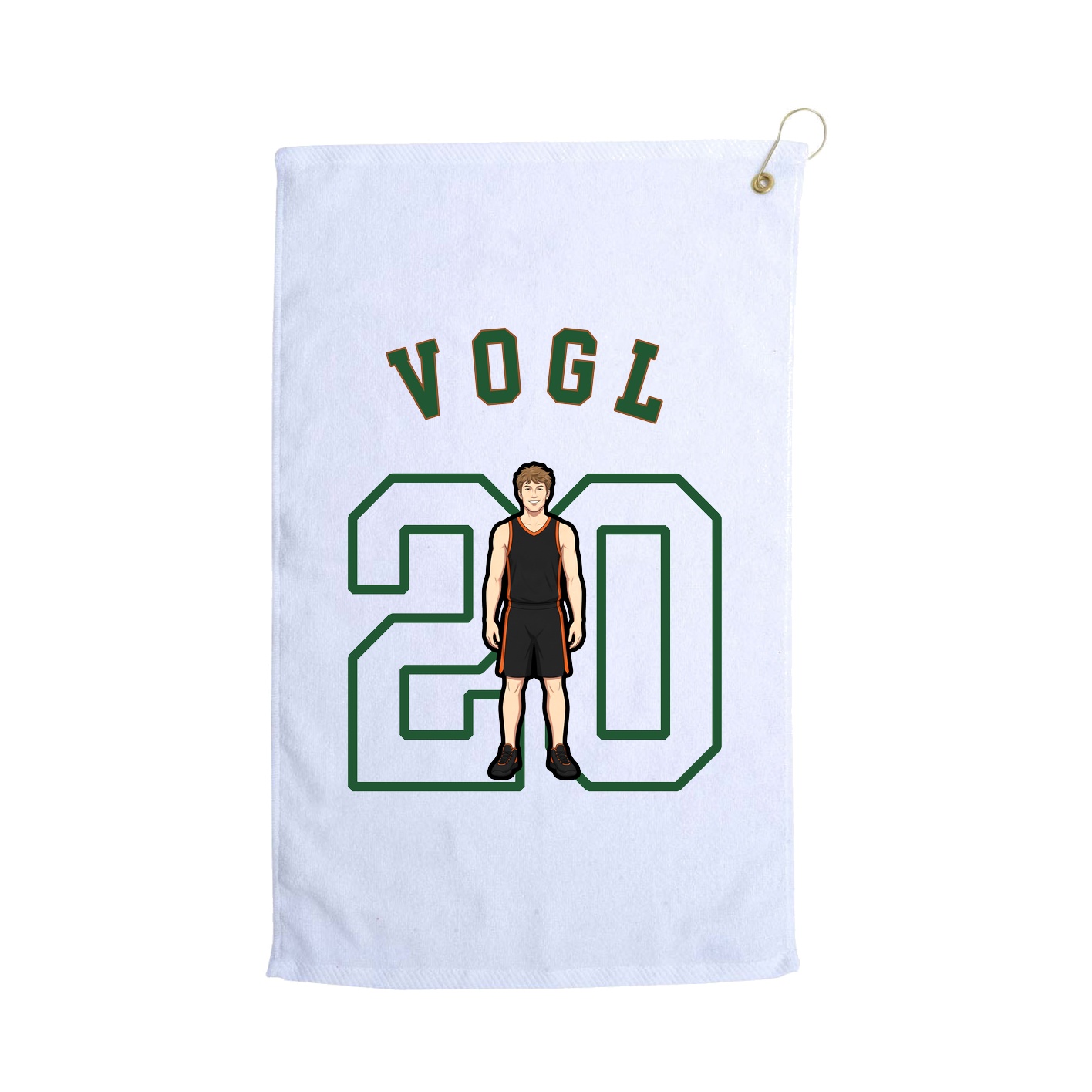 Golf Towel — Shirsey Arch in White