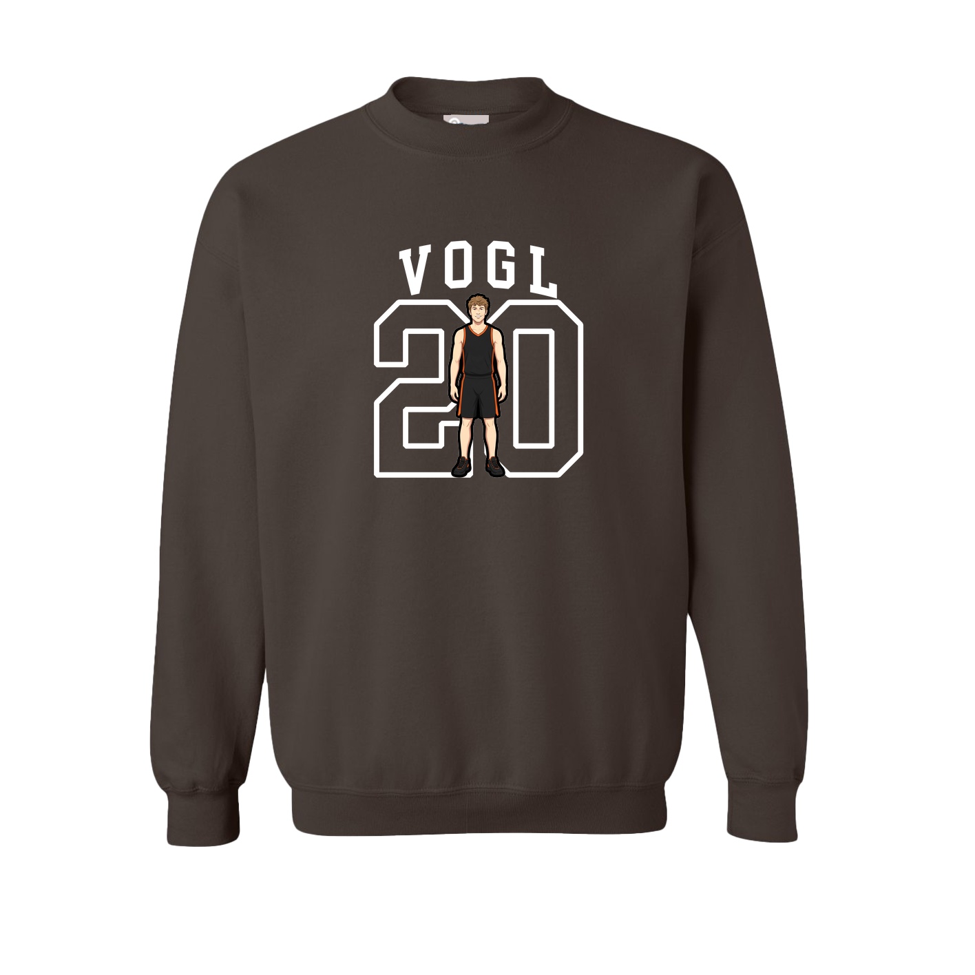 Fleece Crew — Shirsey in Brown