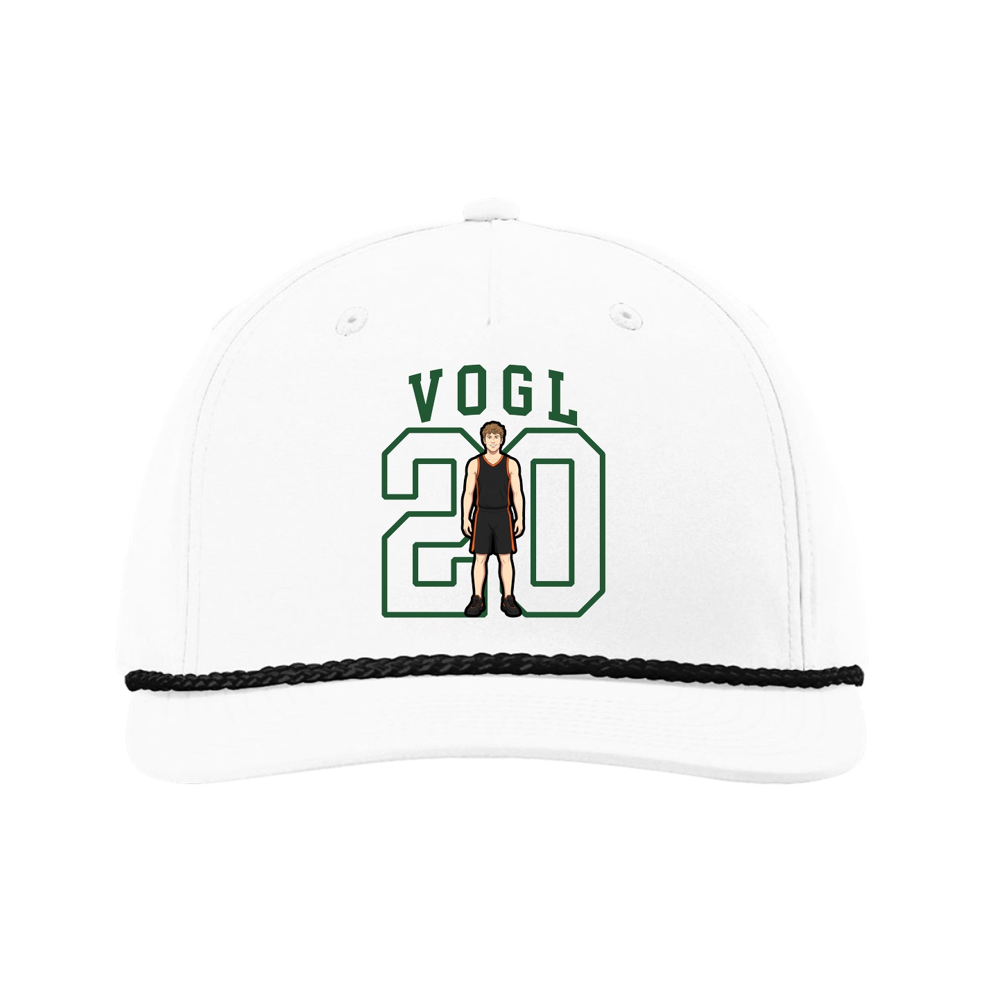 Five-Panel Classic Rope Cap — Shirsey in White