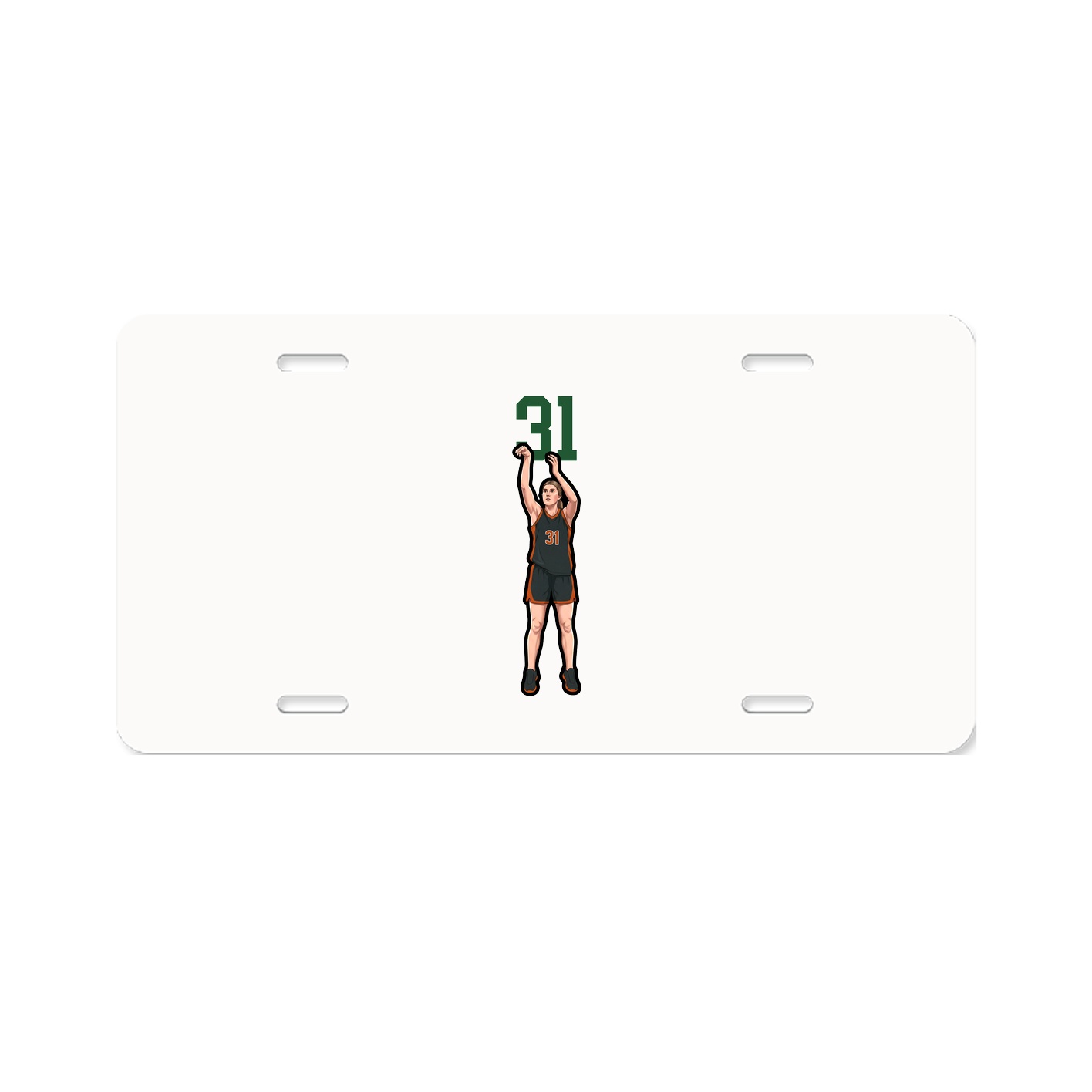 License Plate — Number Top in Classic