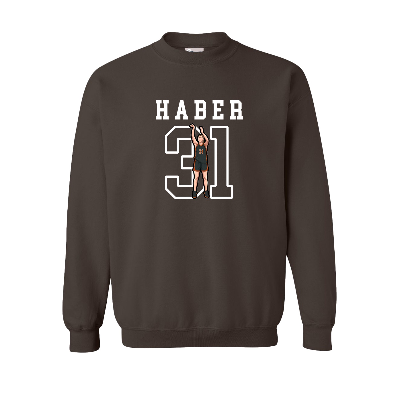 Fleece Crew — Shirsey in Brown